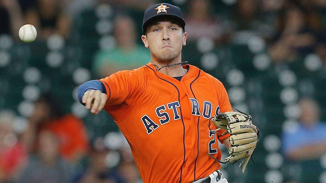 1280x720 Download Alex Bregman In Orange Astros Uniform Wallpaper