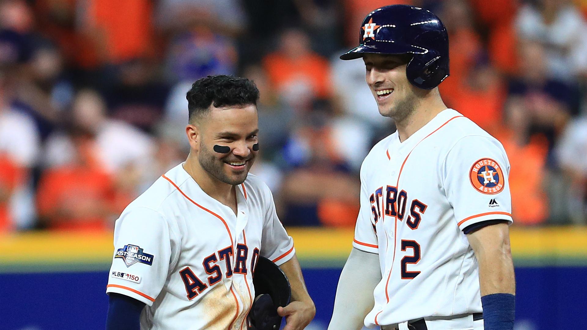 1920x1080 Astros' Jose Altuve, Alex Bregman Dance Around Questions About Sign Stealing