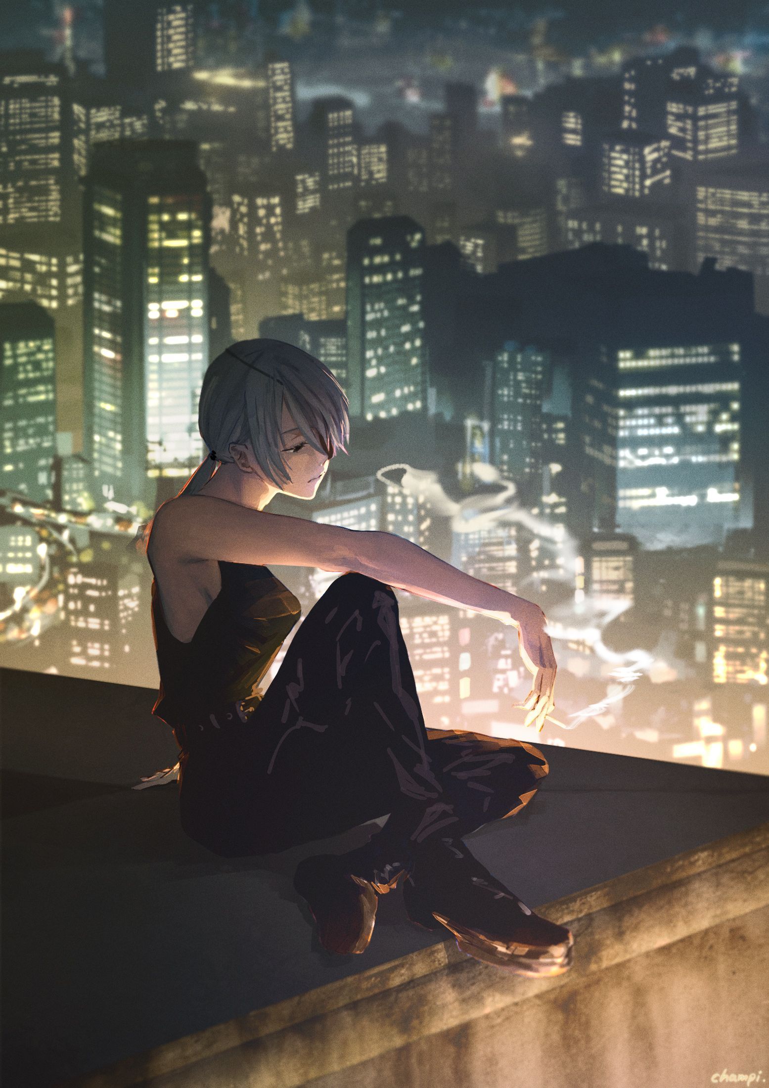 1555x2200 quanxi (chainsaw man) drawn