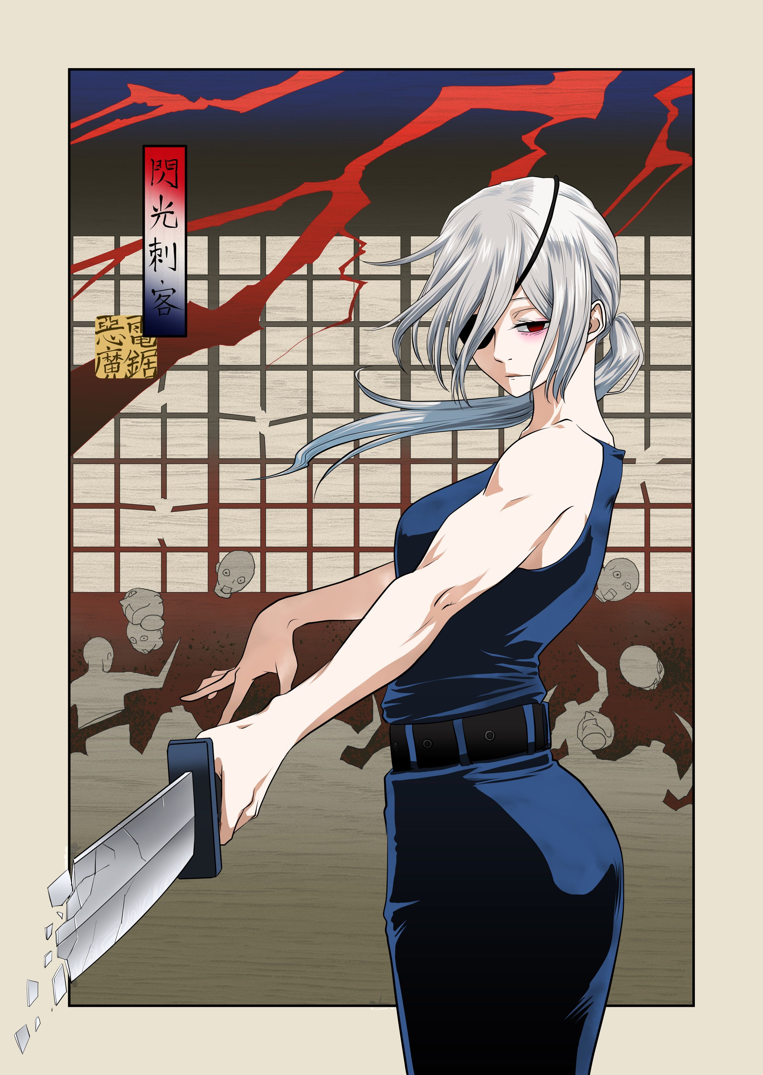2598x3661 quanxi (chainsaw man) drawn