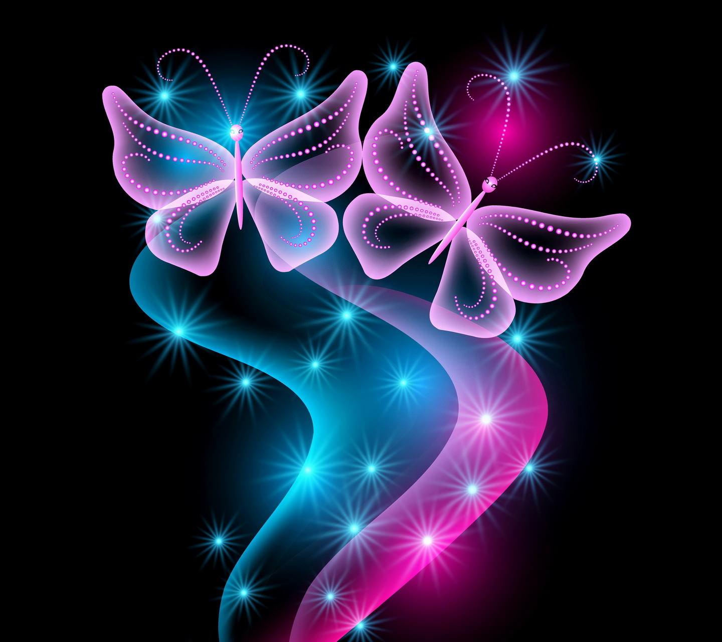 1440x1280 Butterfly wallpaper