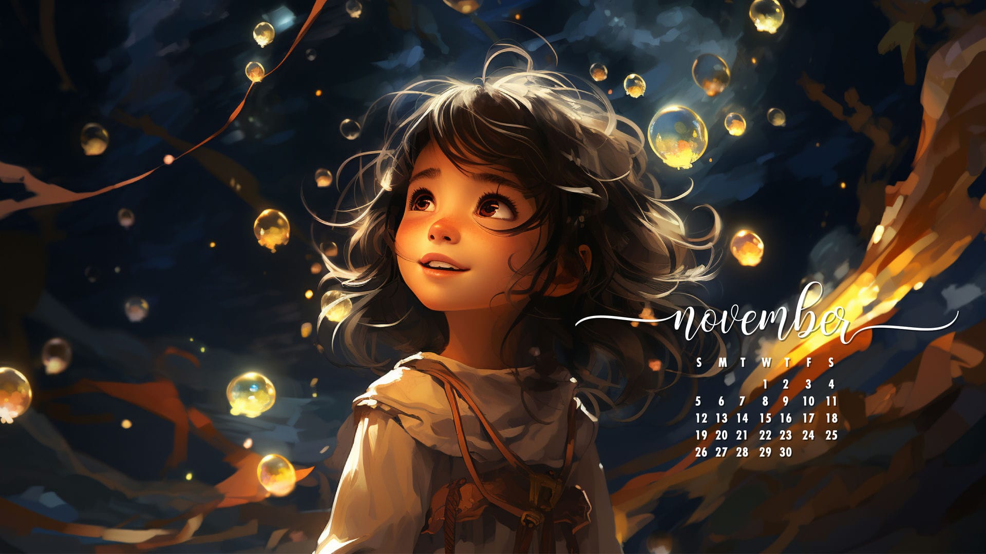 1920x1080 November Calendar Wallpaper Best Desktop & Phone Background