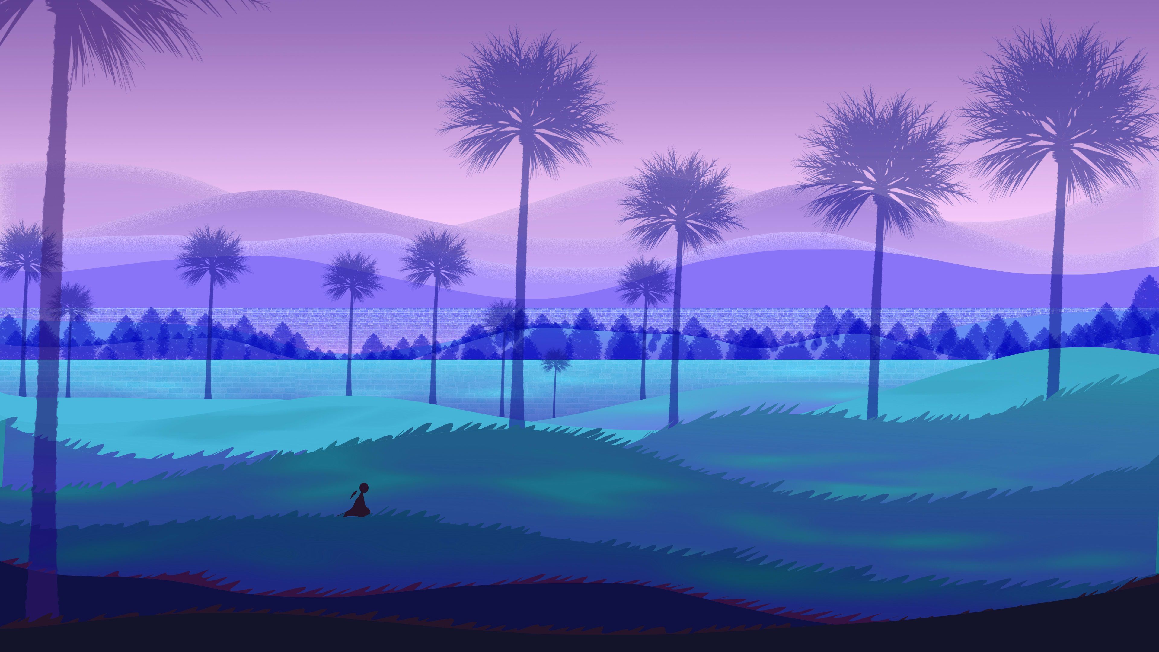 3840x2160 Do an awesome 2d wallpaper for your pc and 2d game arts