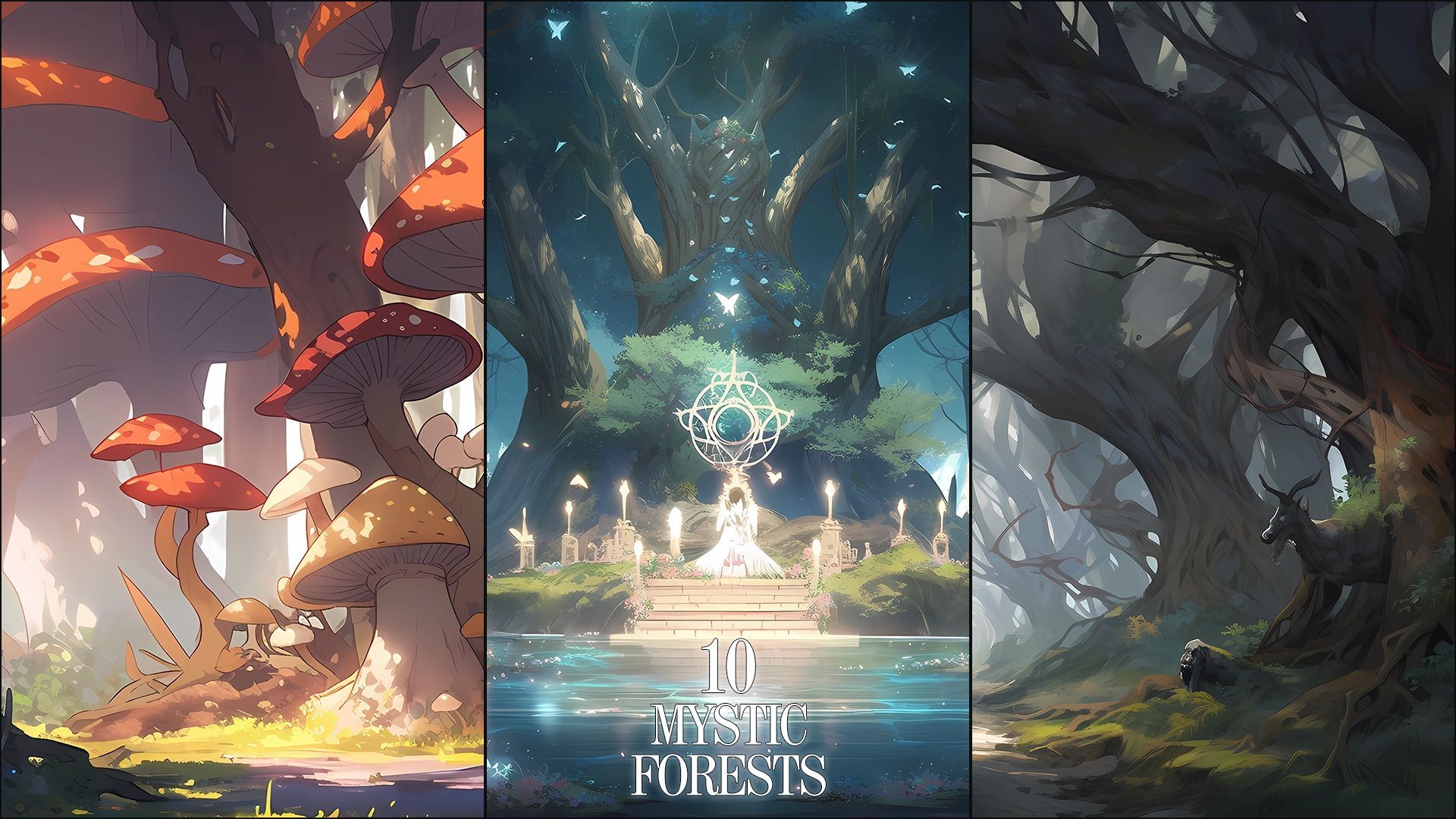 1920x1080 BACKGROUNDS. Fantasy set in 2D Assets