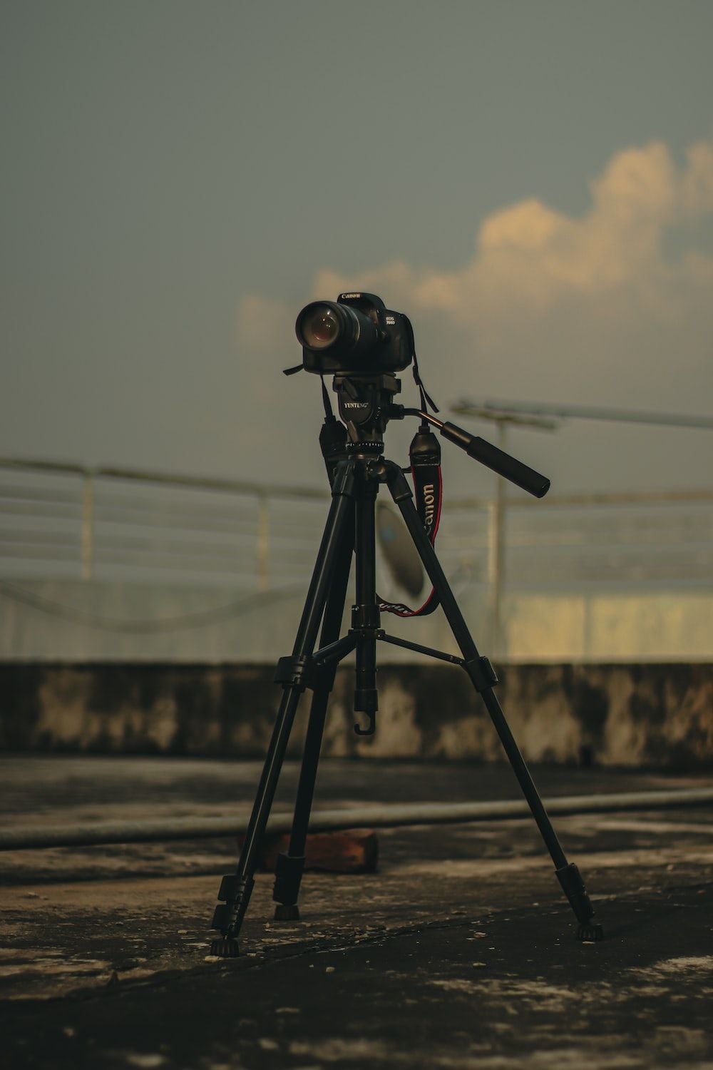 1000x1500 Black and gray camera on tripod photo
