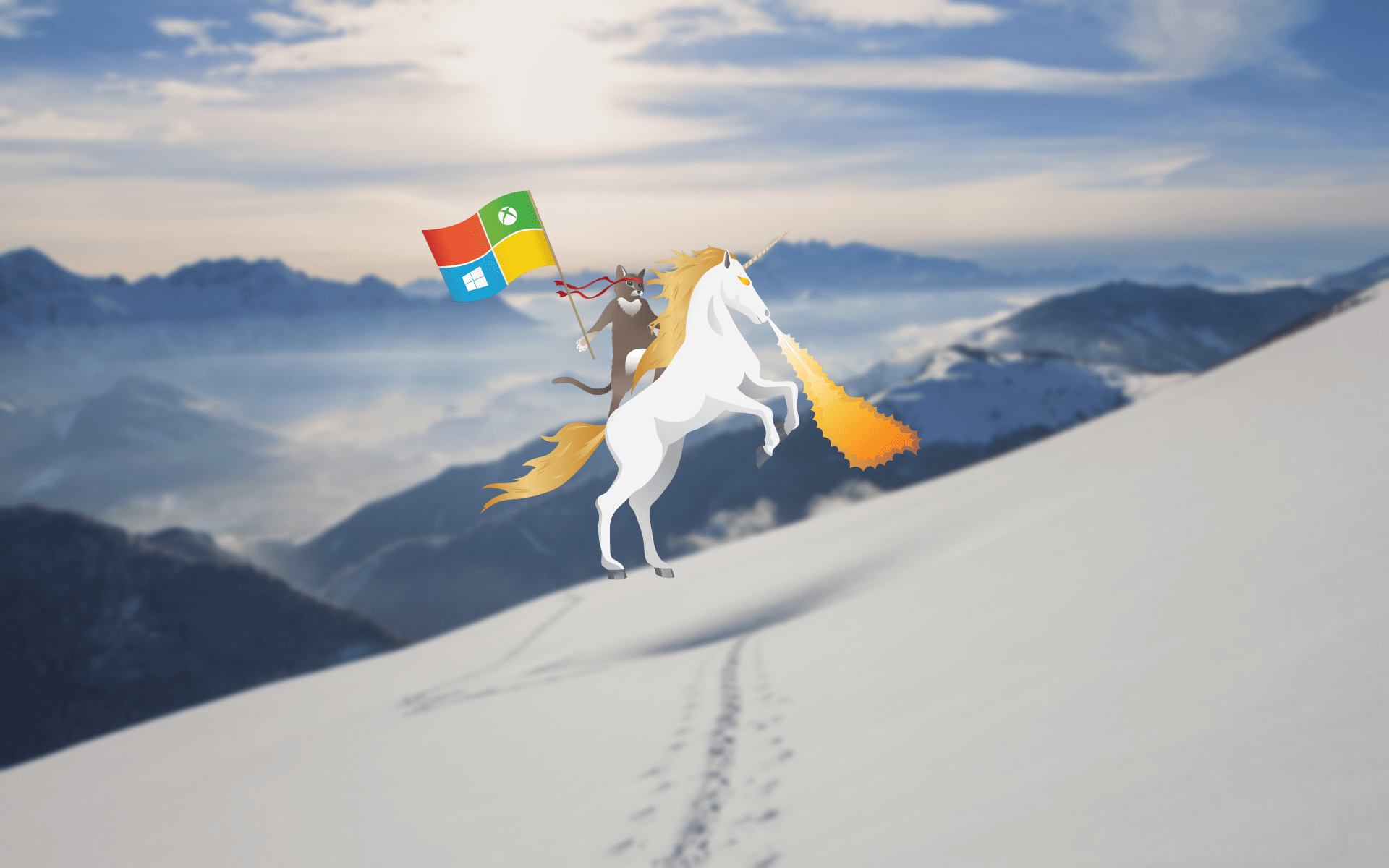 1920x1200 Free download Here are a bunch of Windows 10 Ninja Cat wallpaper Microsoft News [1920x1200] for your Desktop, Mobile & Tablet. Explore Microsoft Unicorn Wallpaper. Unicorn Background, Unicorn Wallpaper, Unicorn Background