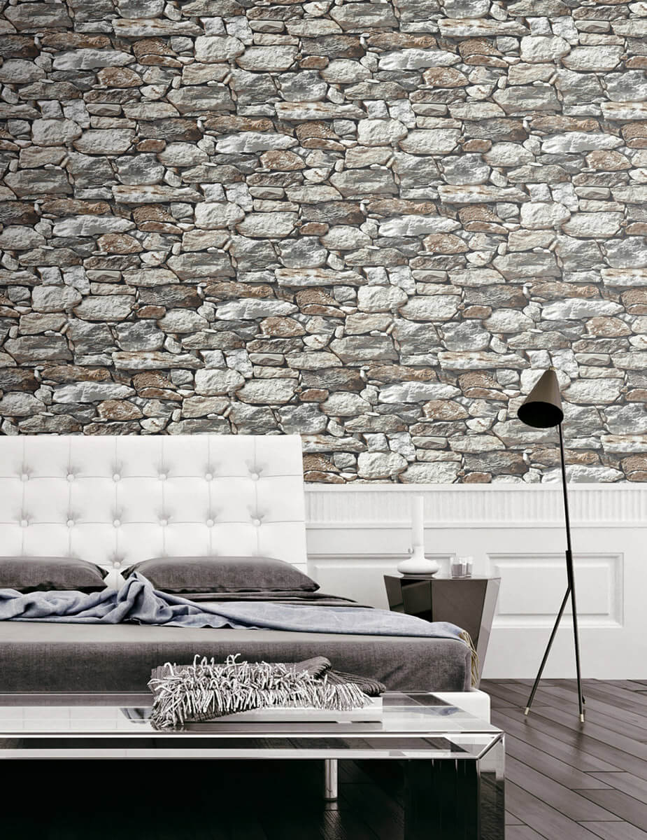 925x1200 NextWall Stone Wall Peel & Stick Wallpaper
