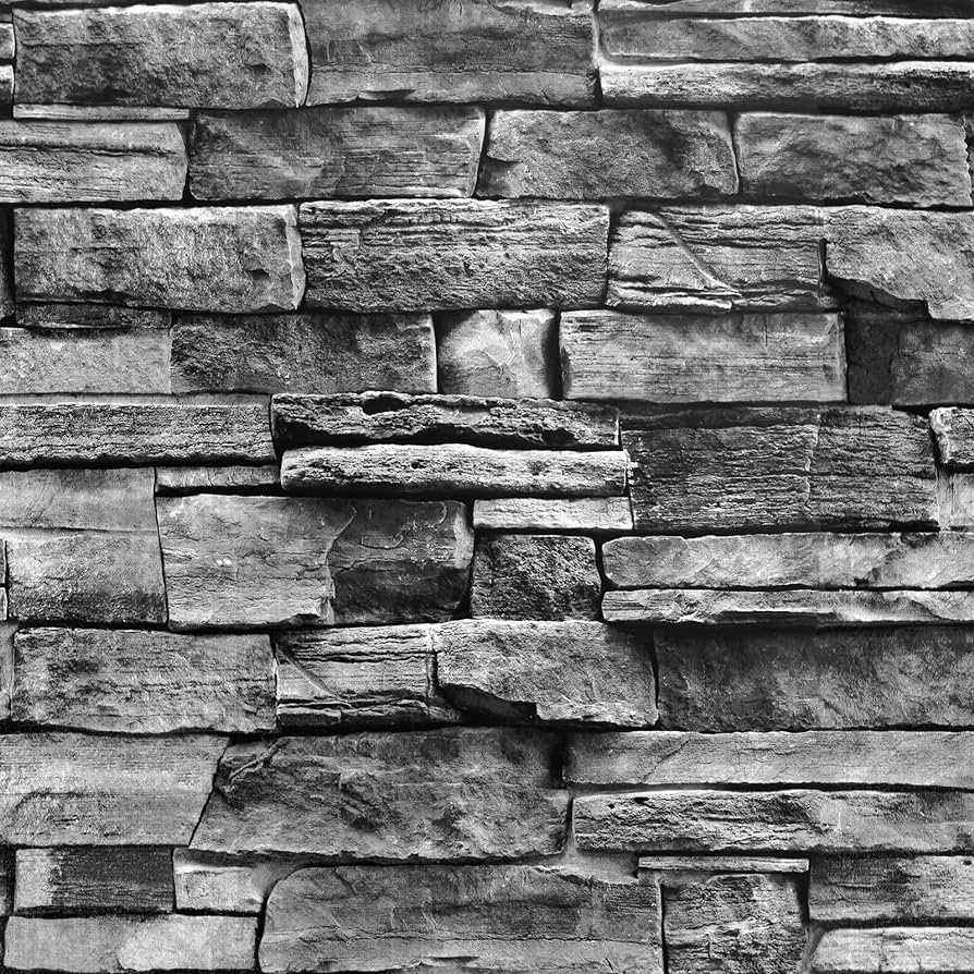 894x894 Jeweluck Grey Brick Wallpaper Peel and Stick Wallpaper 17.7inch×118.1inch Faux Stone Self Adhesive Wallpaper Kitchen Backsplash Peel and Stick Brick Contact Paper Removable Wall Paper Decor Vinyl