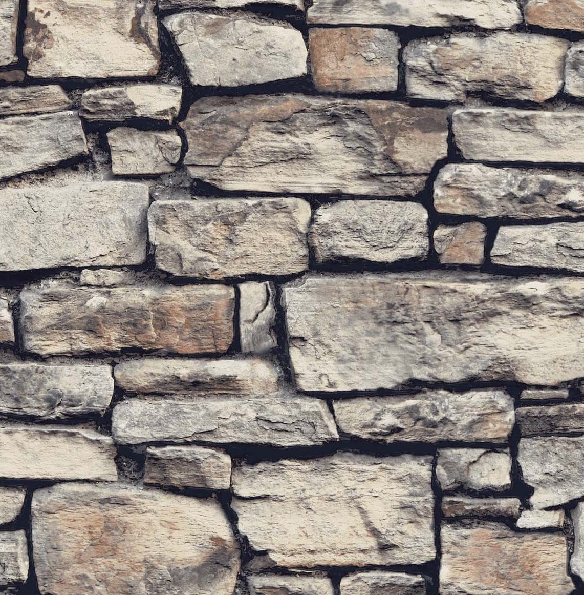 1141x1161 Cornish Faux Stone Peel and Stick Removable Wallpaper
