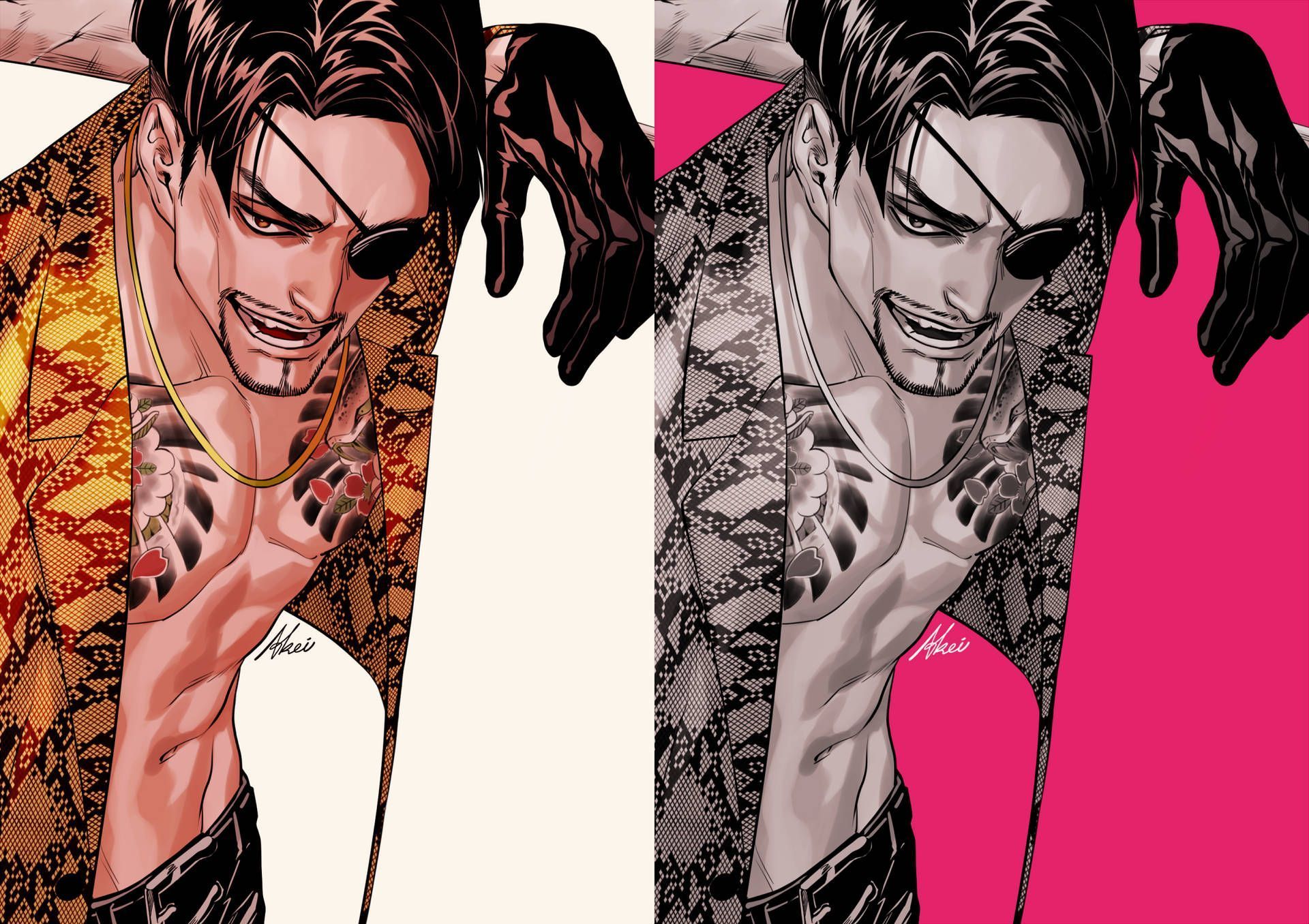 1920x1356 Download Majima Goro, the notorious yakuza of Kamurocho Wallpaper
