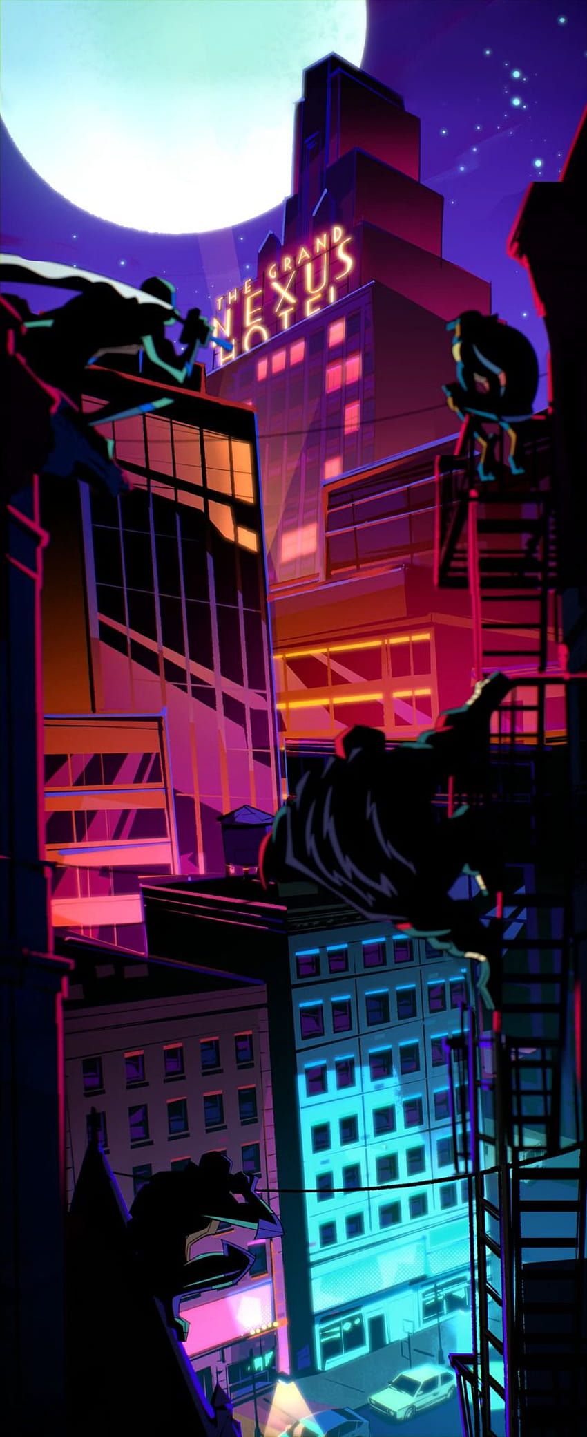 850x2079 Rise of the teenage mutant ninja turtles HD phone wallpaper