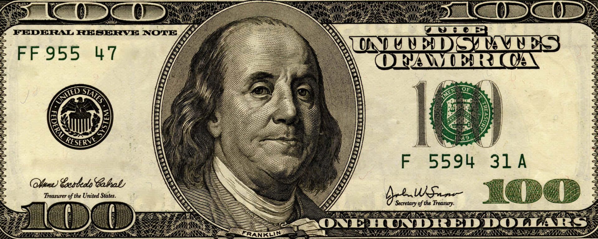 1920x769 Download 100 Dollar Bill Wallpaper