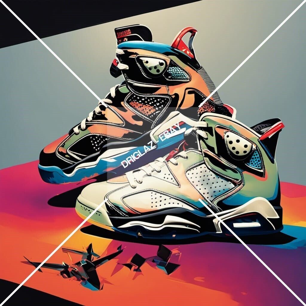 1024x1024 Nike Air Jordan VI Digital ART Image, Picture, Wallpaper, Photo. Limited Edition