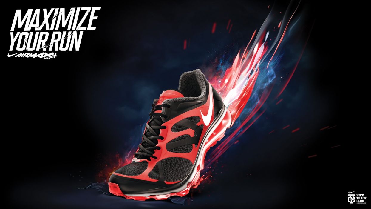1244x700 NIKE sports shoes product logo poster advertising products 1nike g wallpaperx1080