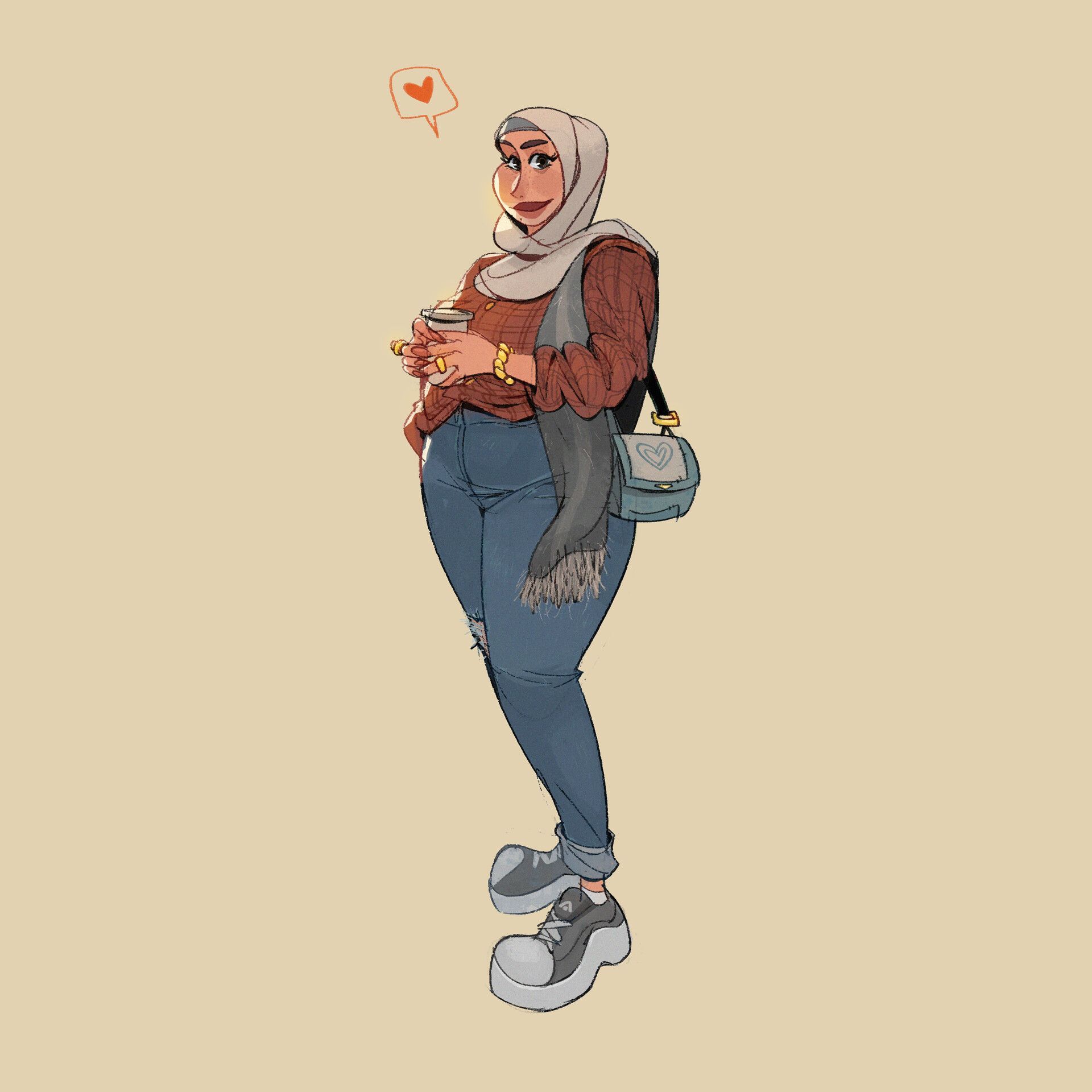 1920x1920 Girl with Hijab