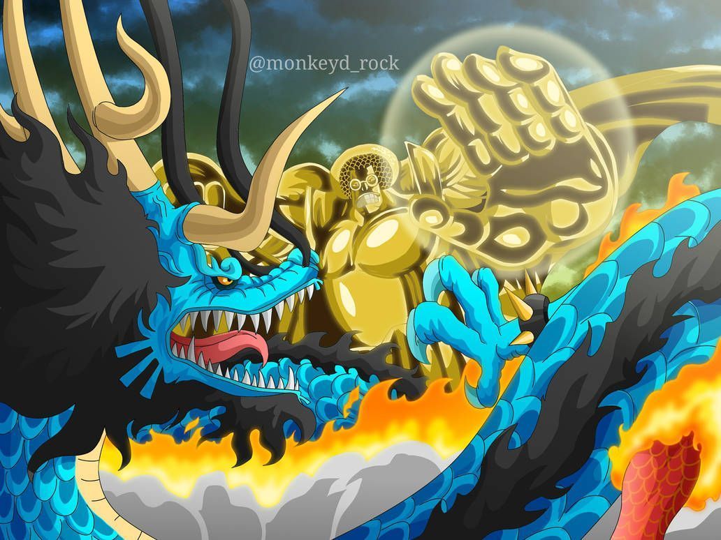 1032x774 Kaido Vs Sengoku. Anime, Dungeons and dragons classes, One piece manga