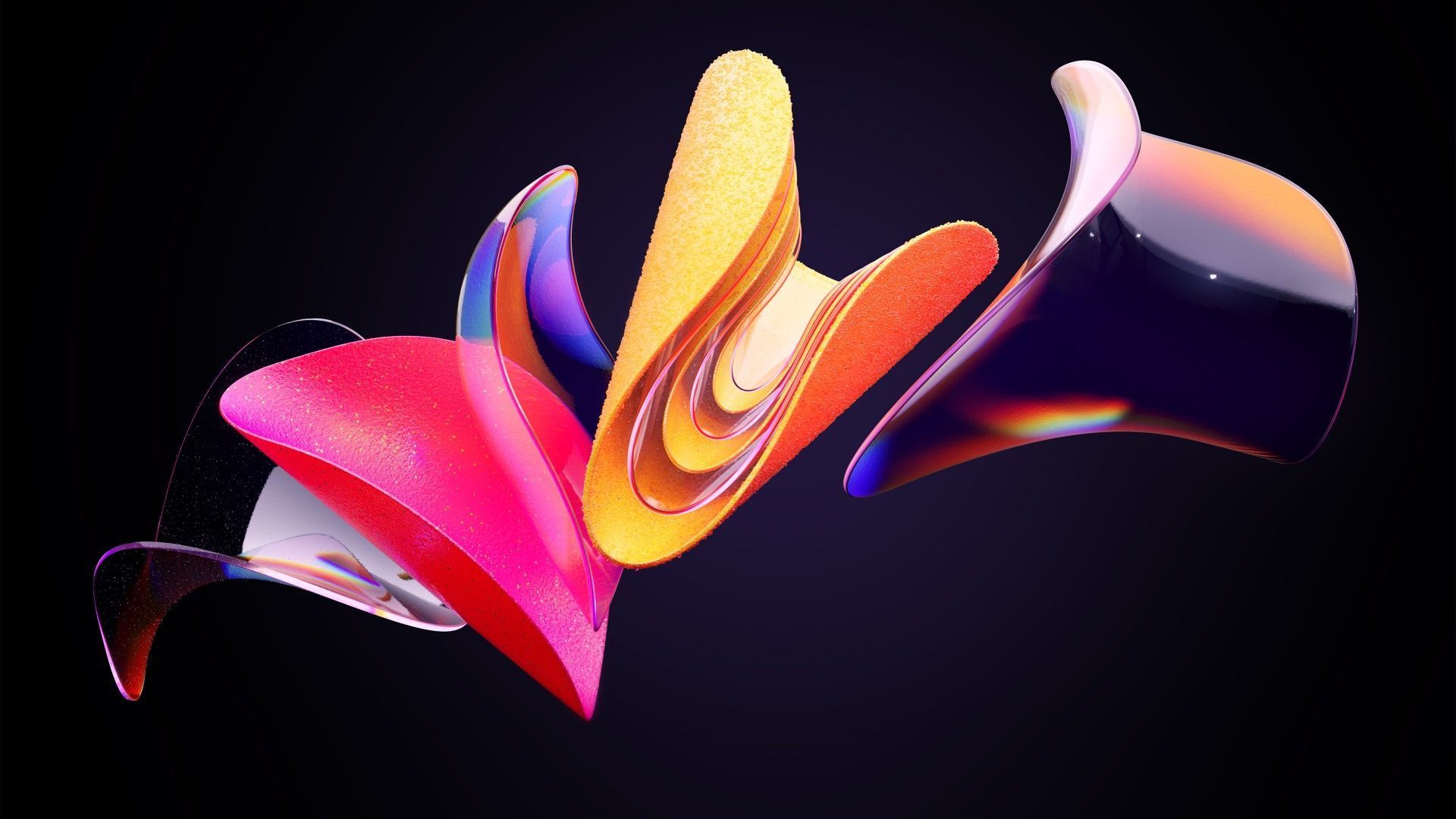 1920x1080 Wallpaper Windows dark, abstract, Microsoft, 4K, OS