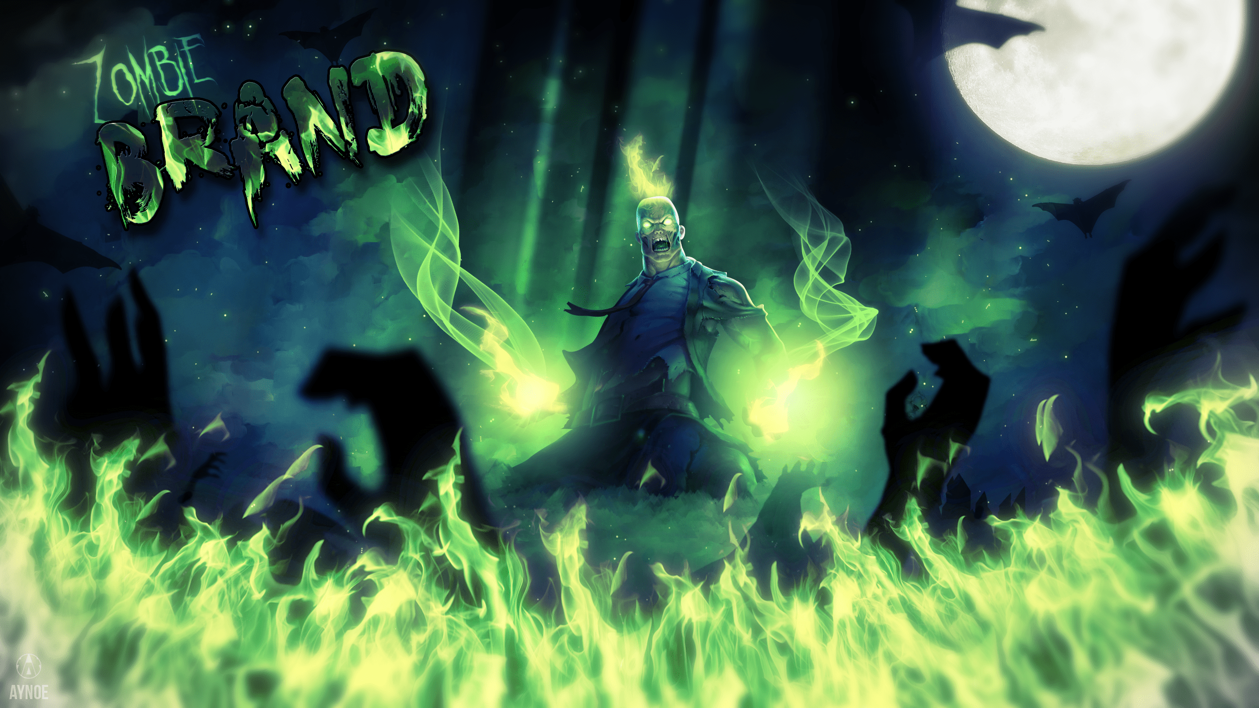 2560x1440 Zombie Brand