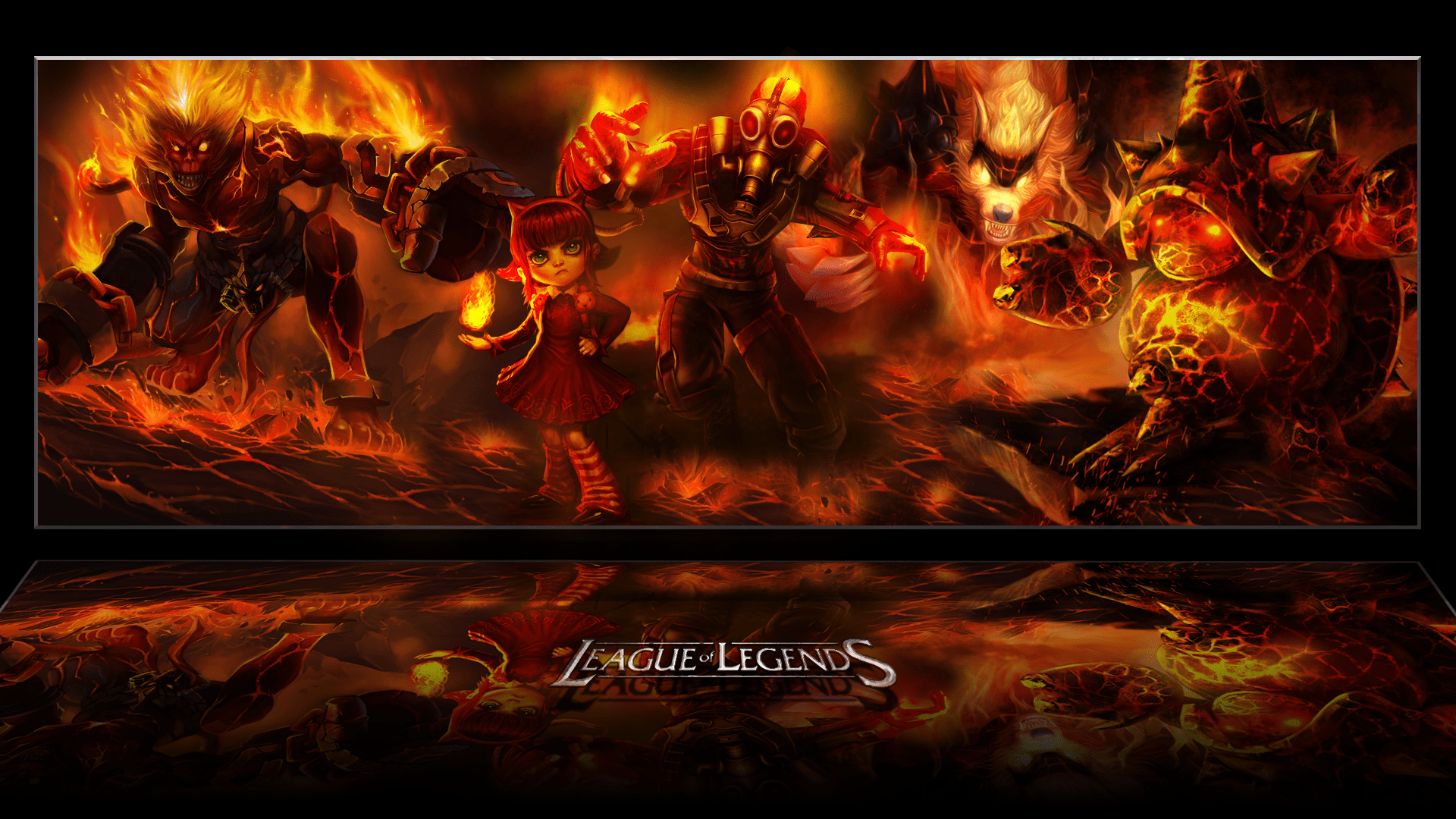1920x1080 League of Legends Fire