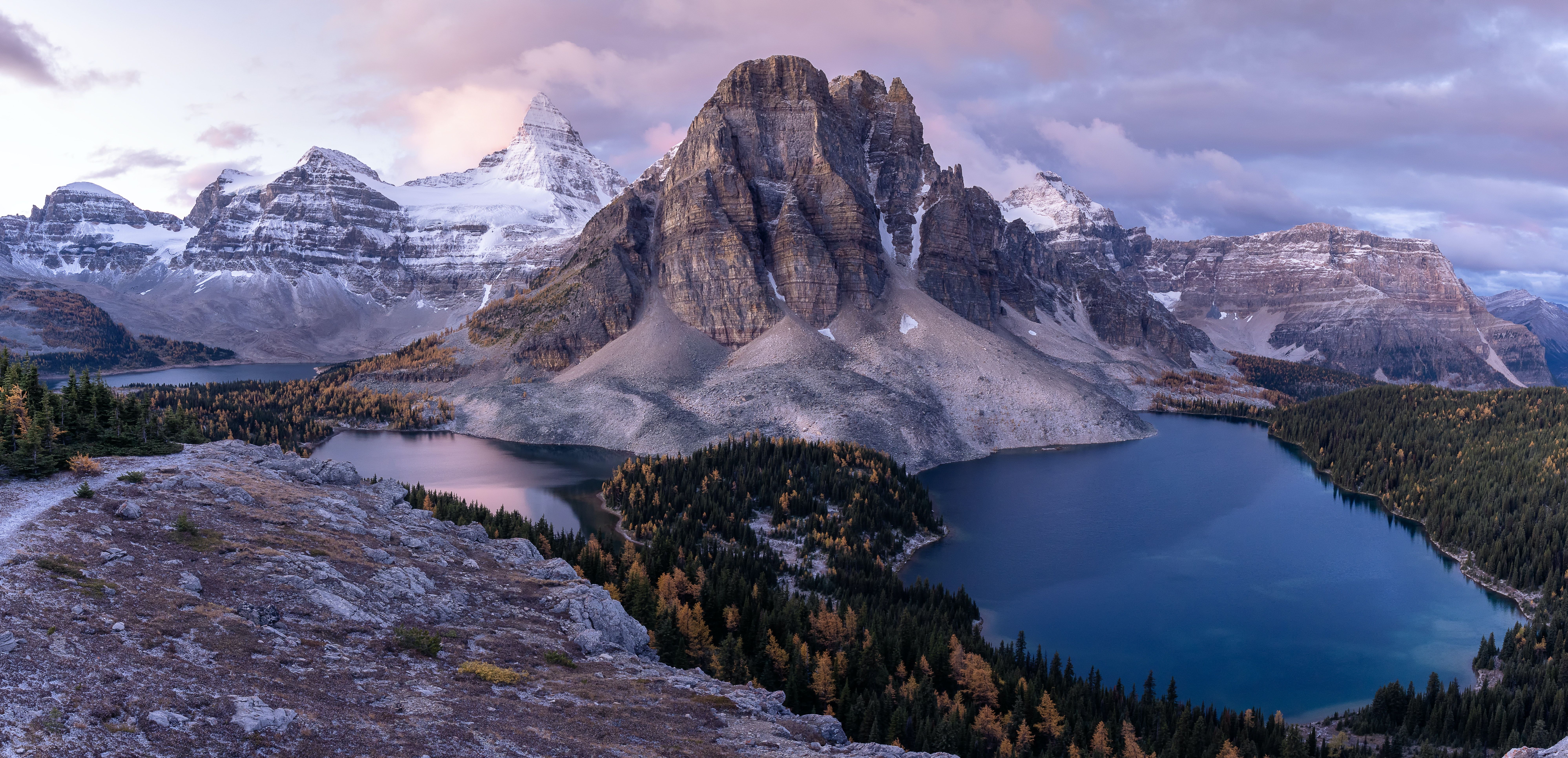 7990x3863 Mount Assiniboine Provincial Park Canada 8k, HD Nature, 4k Wallpaper, Image, Background, Photo and Picture