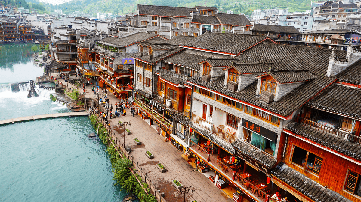 1200x674 Photo Of Fenghuang Ancient City Hunan Province Background, Hunan Province, Phoenix Ancient City, Landscape Background Image And Wallpaper for Free Download