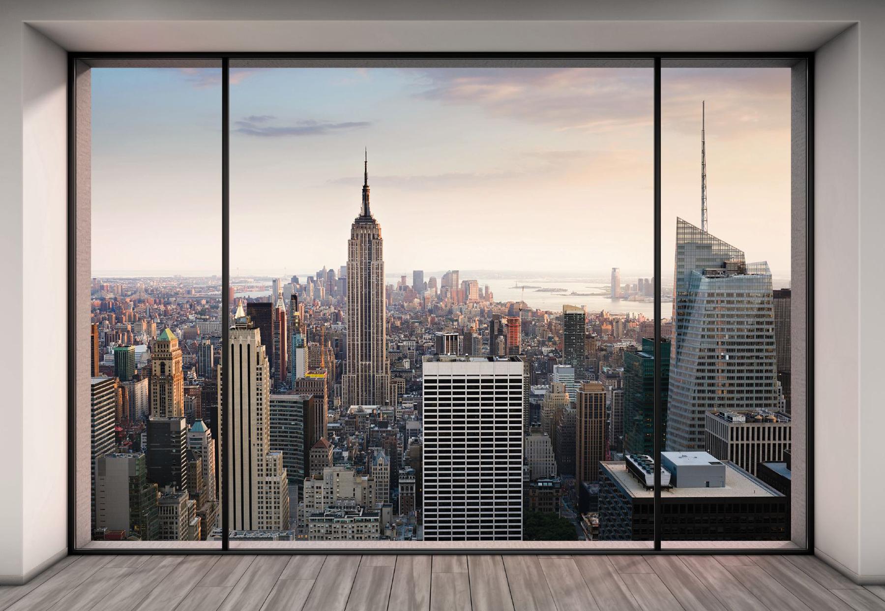 1800x1242 Brewster Home Fashions Penthouse Wall Mural Pastels Wallpaper