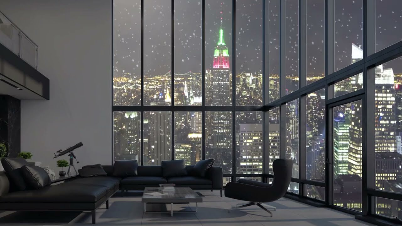 1280x720 New York Manhattan penthouse view
