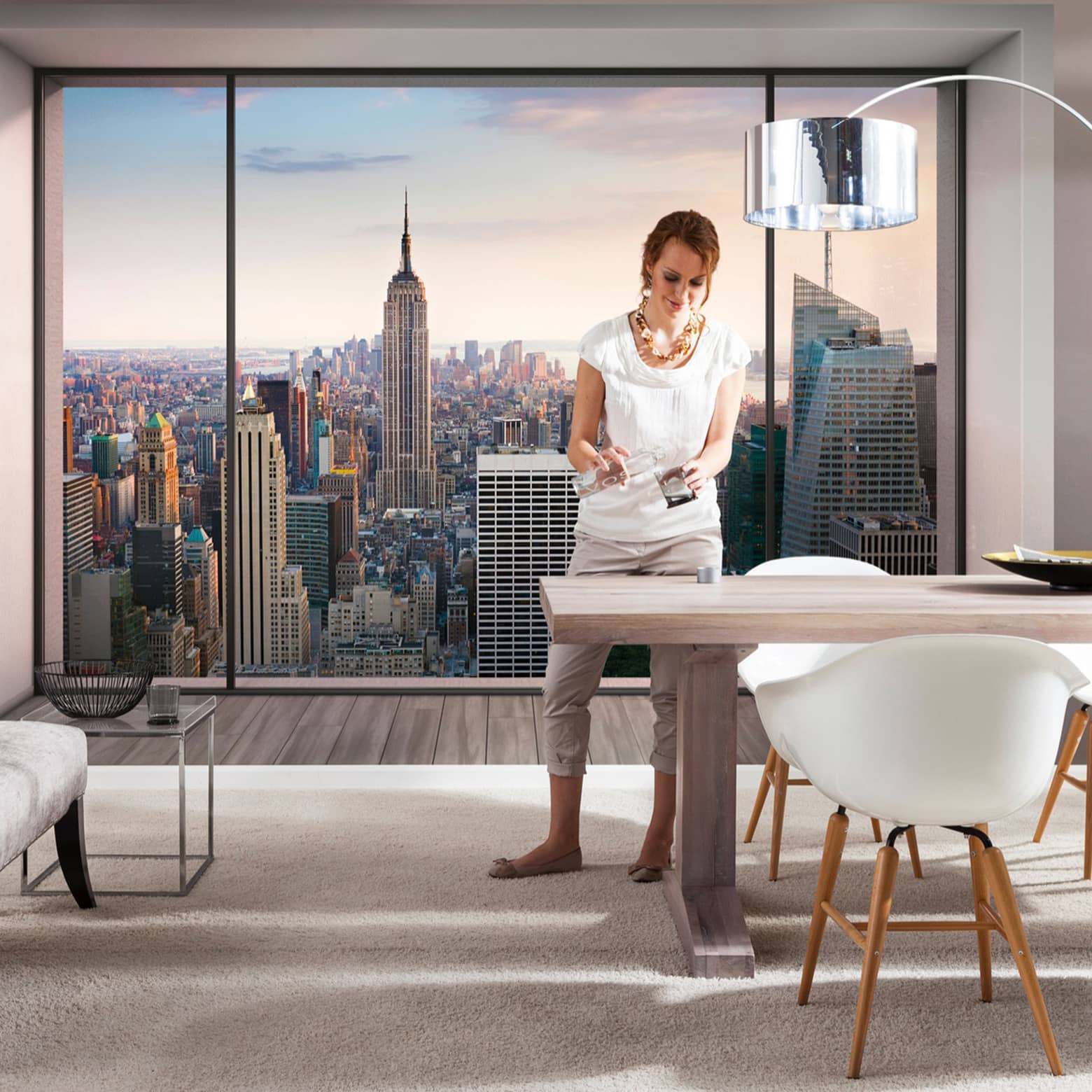 1560x1560 Photo Wallpaper Paper Penthouse. Wall