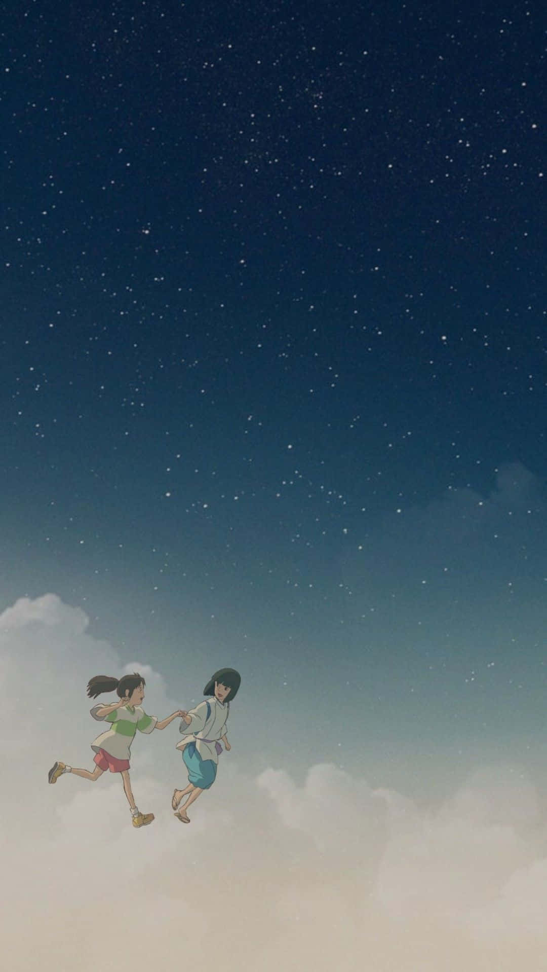 1080x1917 Download Spirited Away Studio Ghibli Characters Minimalist Wallpaper