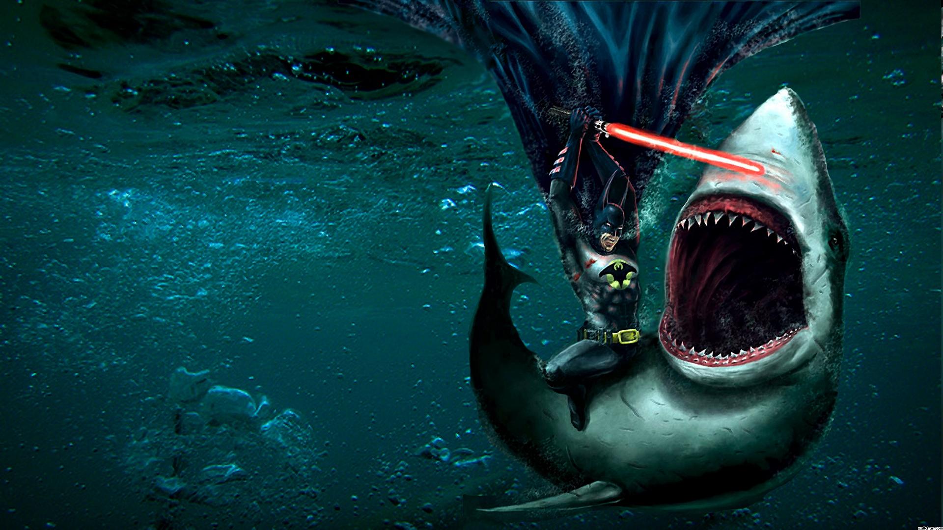 1920x1080 Batman Fighting Shark HD Wallpaper FullHDWpp HD Wallpaper