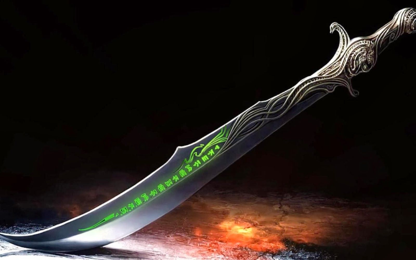 1600x1000 Crystal Gallery Crystal Islamic Zulfiqar Sword Wallpaper