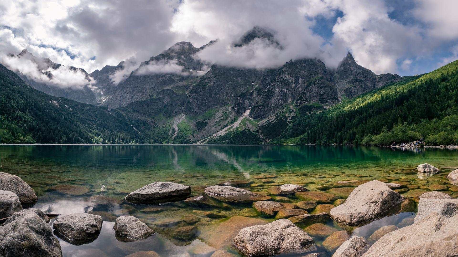 1920x1080 Morskie Oko lake, Tatra National Park, Zakopane, Małopolska voivodeship, Poland