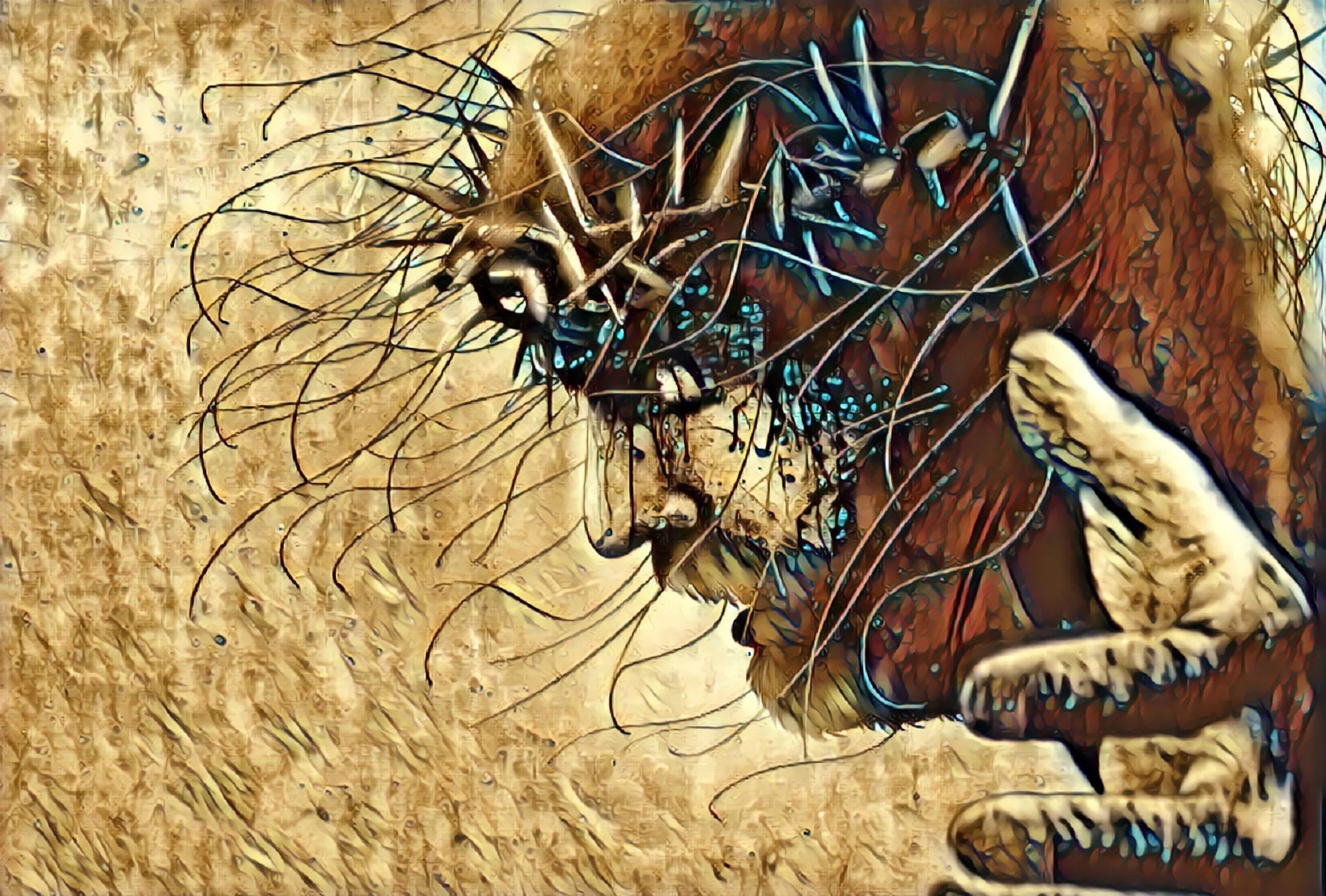 1966x1329 Religious Jesus HD Wallpaper By Baal Tzebub