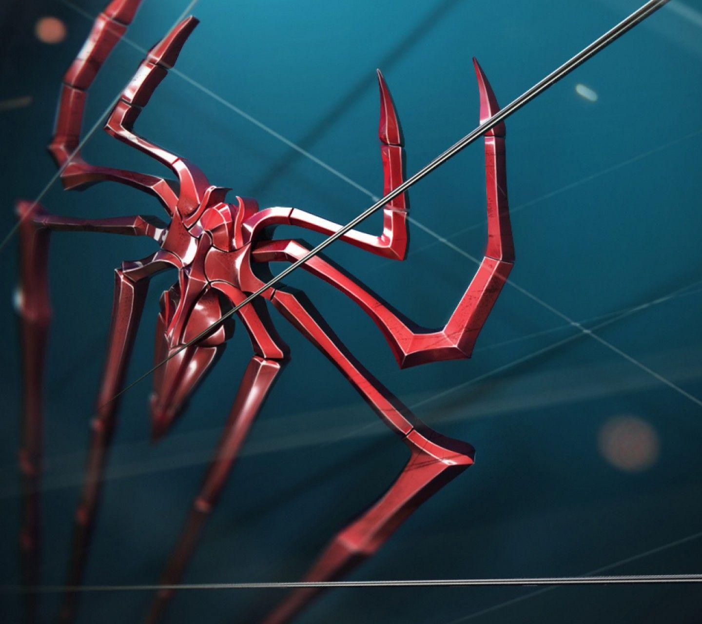 1440x1280 Cool Spider Wallpaper