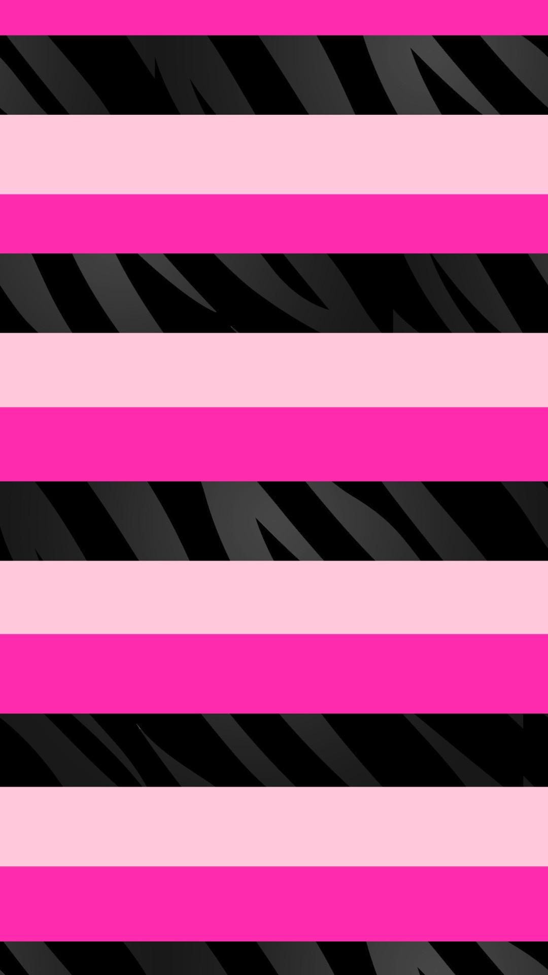 1080x1920 Hello Kitty Black and Pink Wallpaper