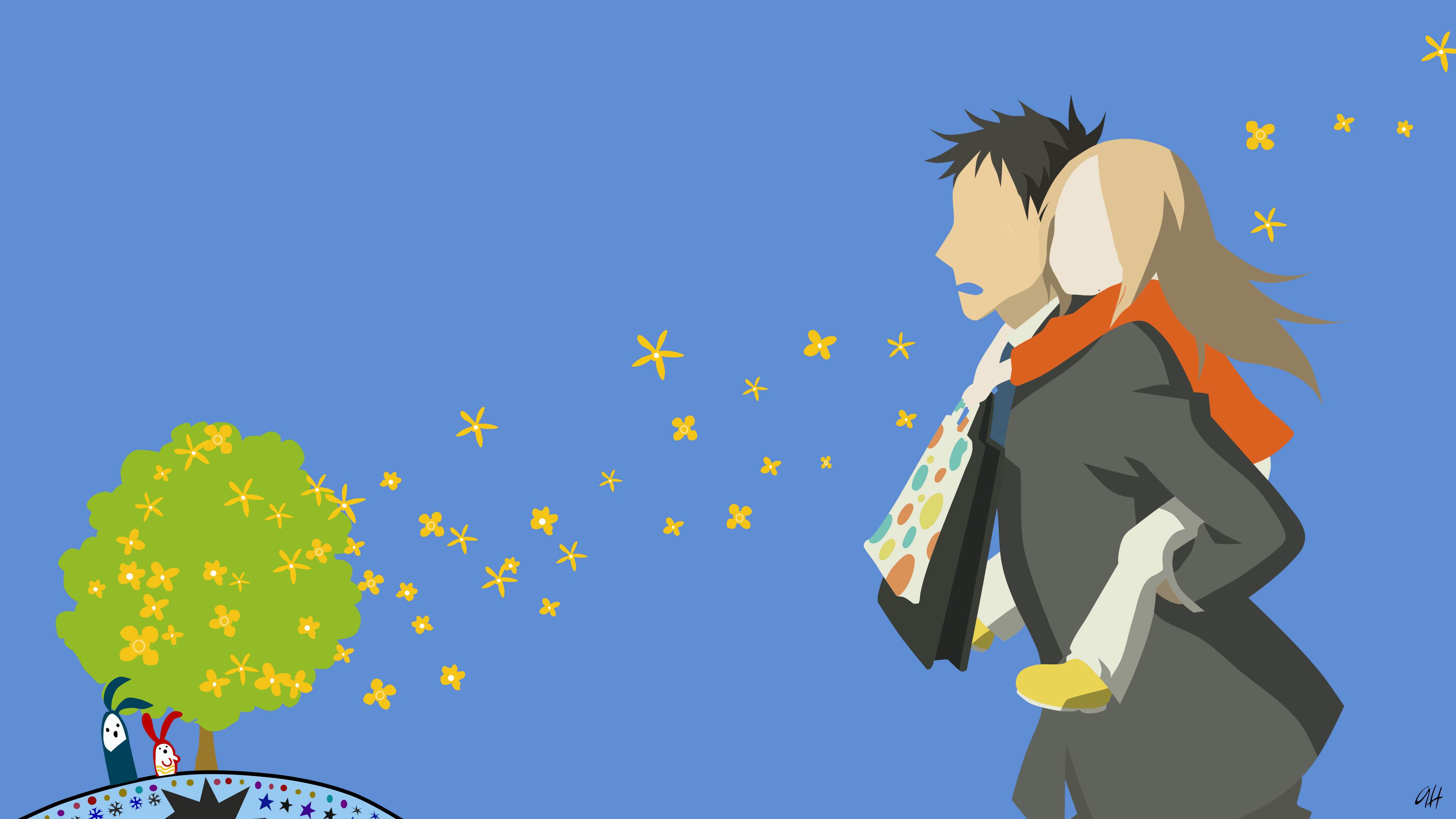 3840x2160 Usagi Drop / Bunny Drop Daikichi and Rin
