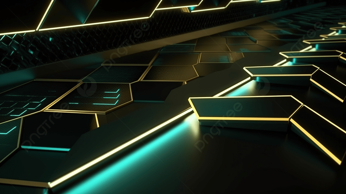 1200x673 Innovative Networking Tech Golden Hexagon Wallpaper With Modern Green Color Palette In 3D Render Background, White Tech, White Technology, Tech Wallpaper Background Image And Wallpaper for Free Download