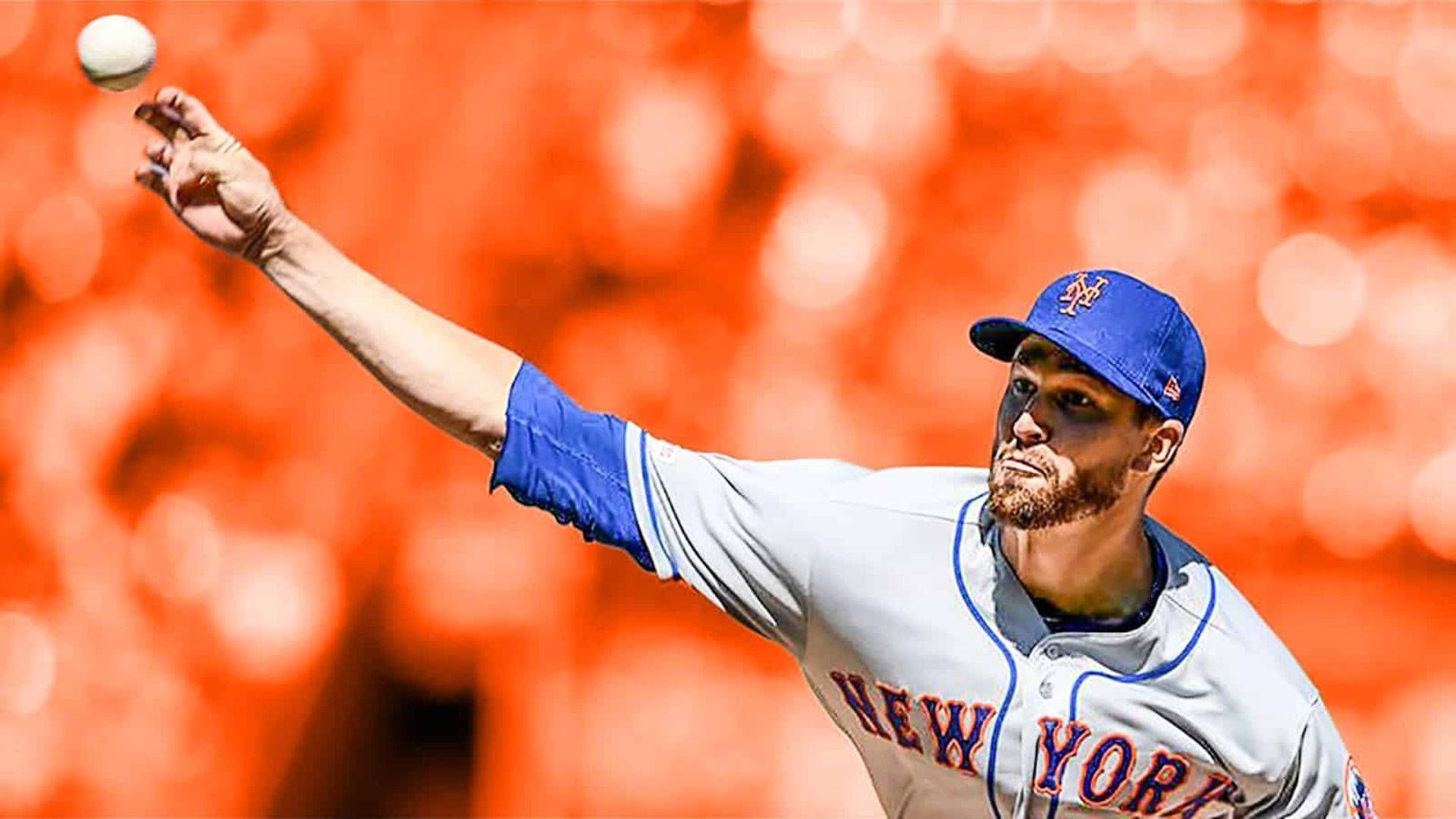 1920x1080 Download Jacob deGrom Catching Baseball Wallpaper