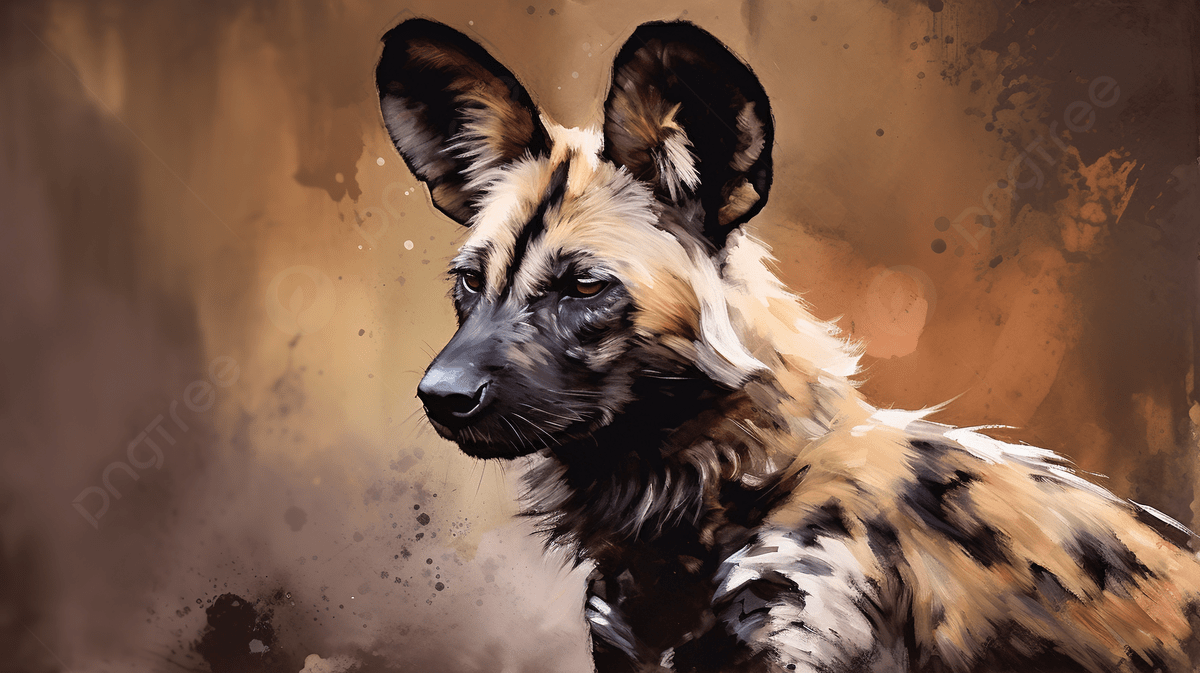 1200x673 Painting Of A Wild Dog Background, Painted Dog Picture Background Image And Wallpaper for Free Download
