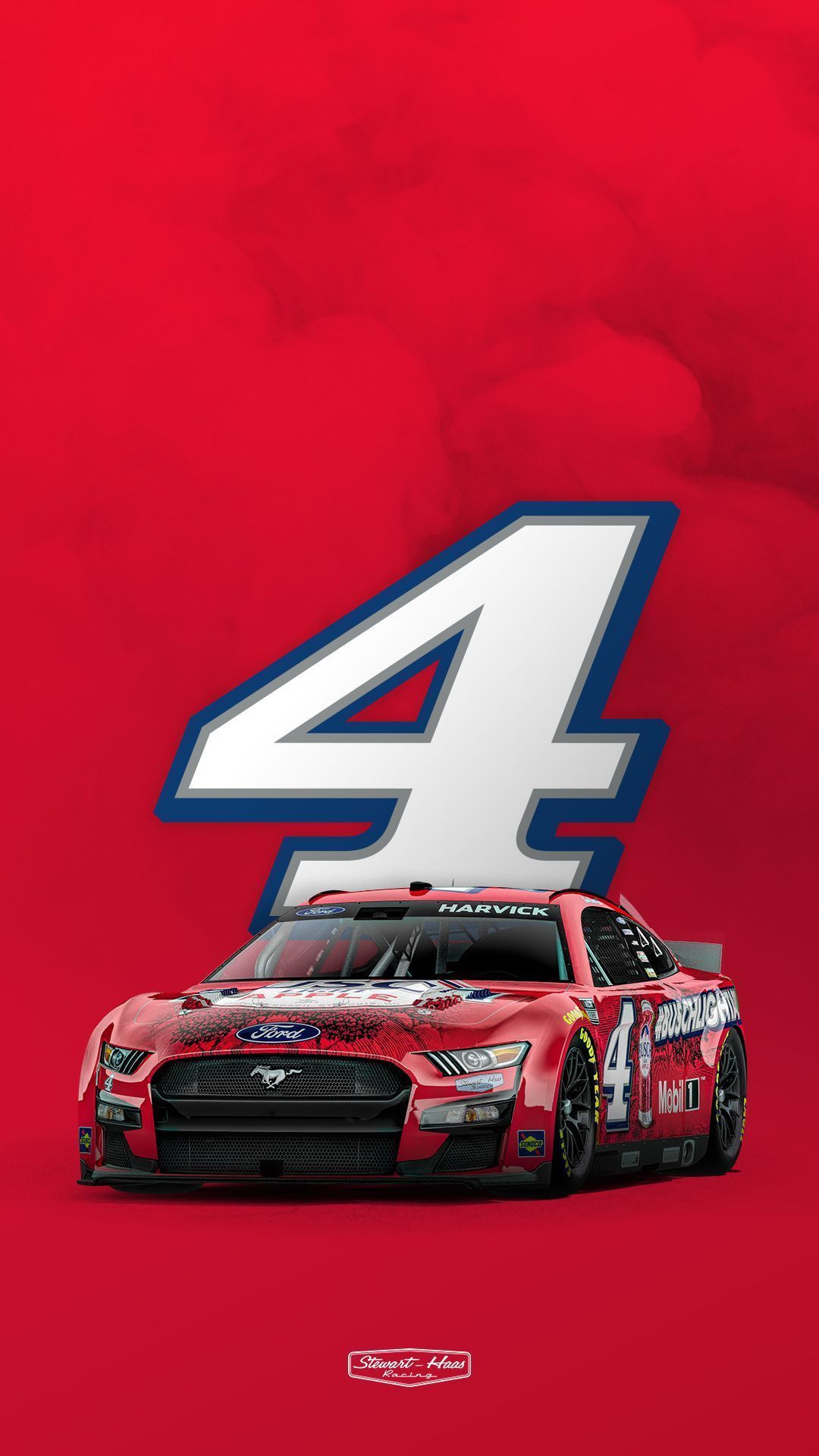 1080x1920 Stewart Haas Racing On X: Paint Your Phone Wallpaper Red, White, And Blue. / X