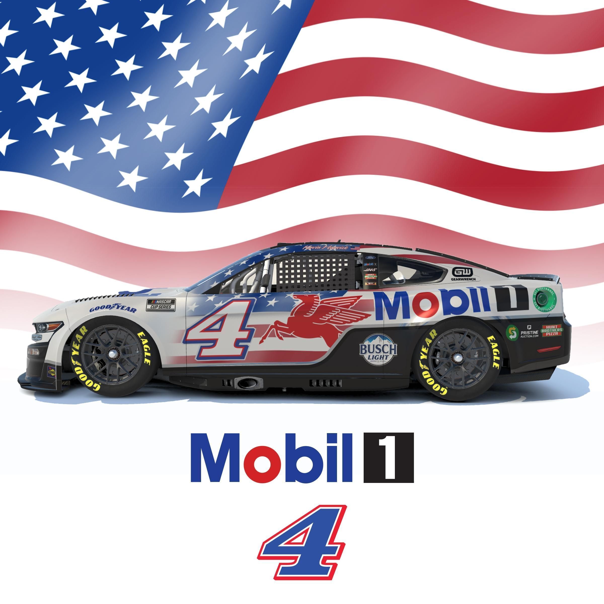 2400x2400 Kevin Harvick Mobil1 RWB Mustang