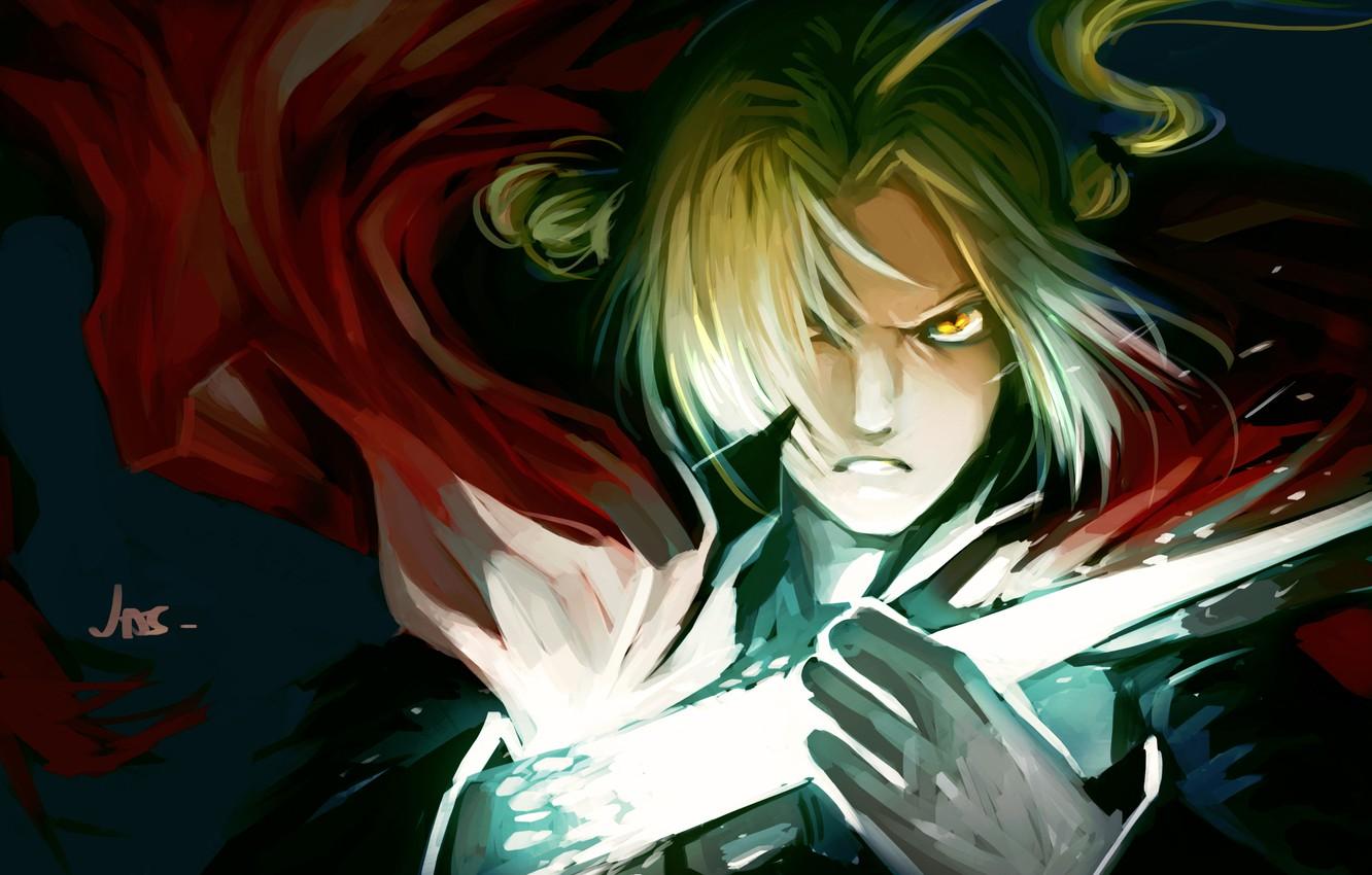 1332x850 Wallpaper look, magic, anger, guy, fullmetal alchemist, edward