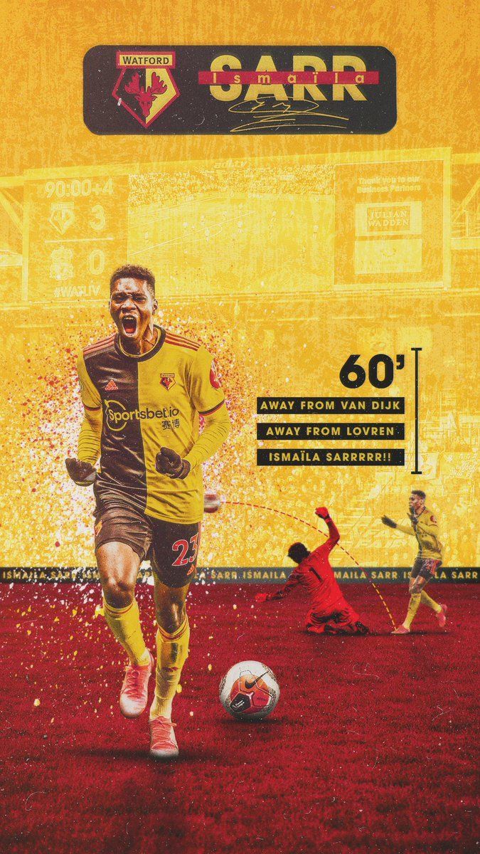 675x1200 Watford Football Club on X: Spice up your phone background with Ismaïla Sarr