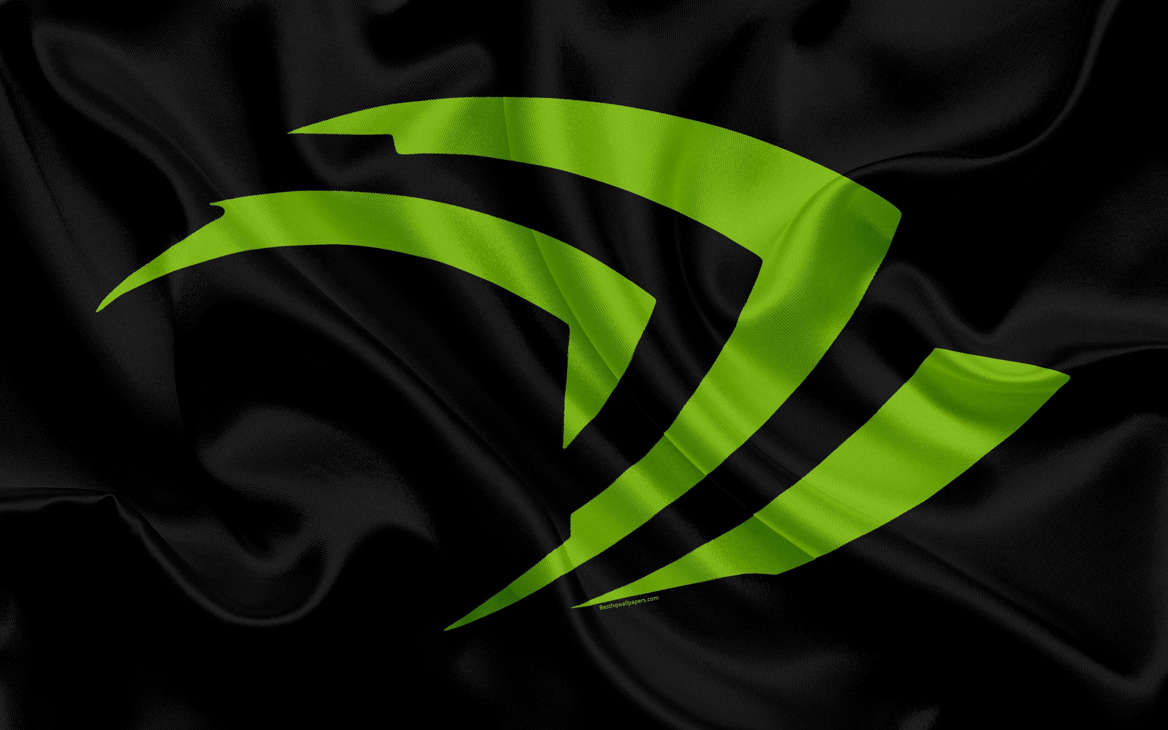 3840x2400 Wallpaper Nvidia, Geforce, Green, Black, Leaf, Background Free Image