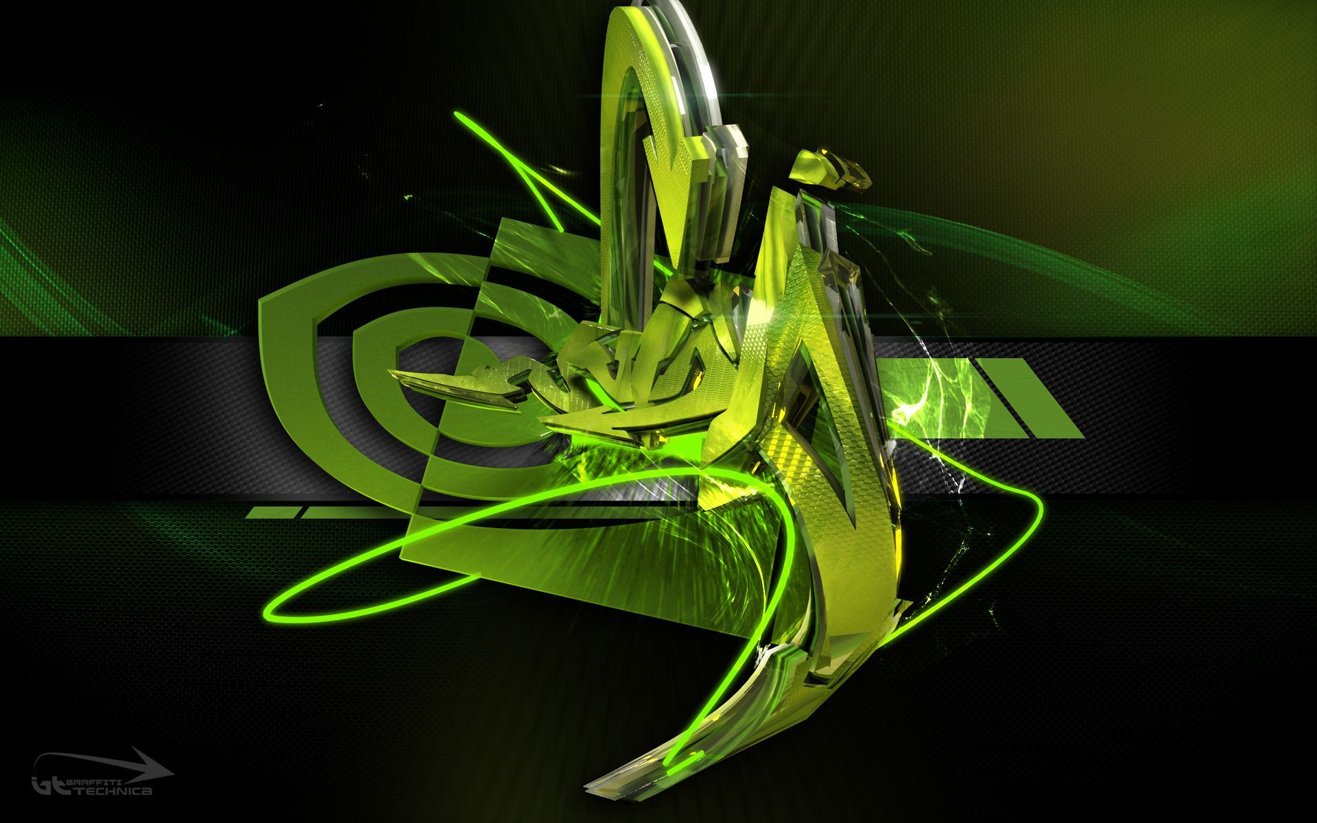 1920x1200 Nvidia logo