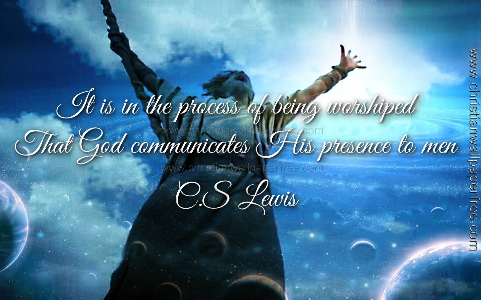 1920x1200 His Presence Quote