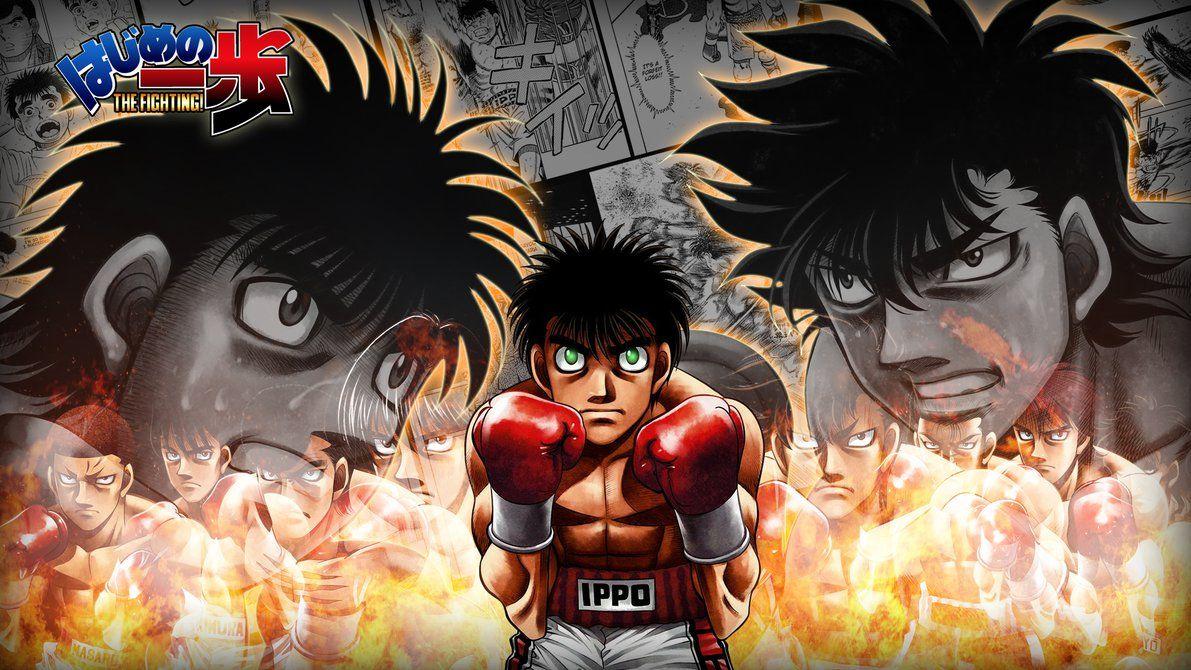 Wallpaper 35x20 hajime no ippo red and white