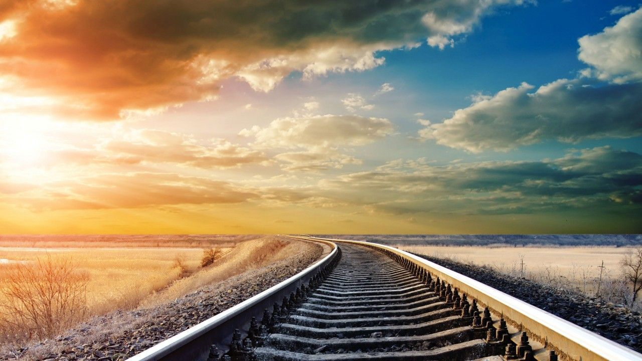1280x720 Wallpaper Railway, 4k, HD wallpaper, road, sky, clouds, day, sun, winter, dream, , Nature