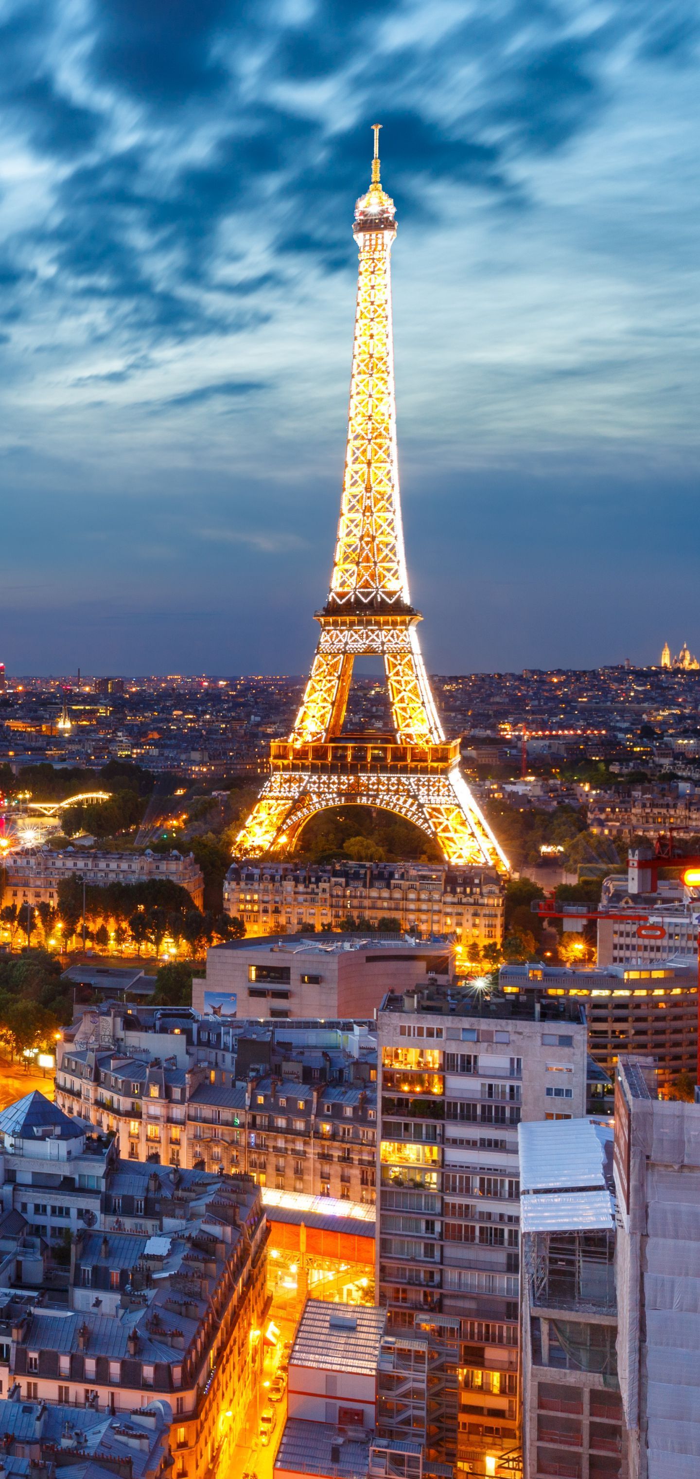 1440x3040 Mobile wallpaper: Cities, Night, Paris, Eiffel Tower, City, France, Man Made, 1186741 download the picture for free