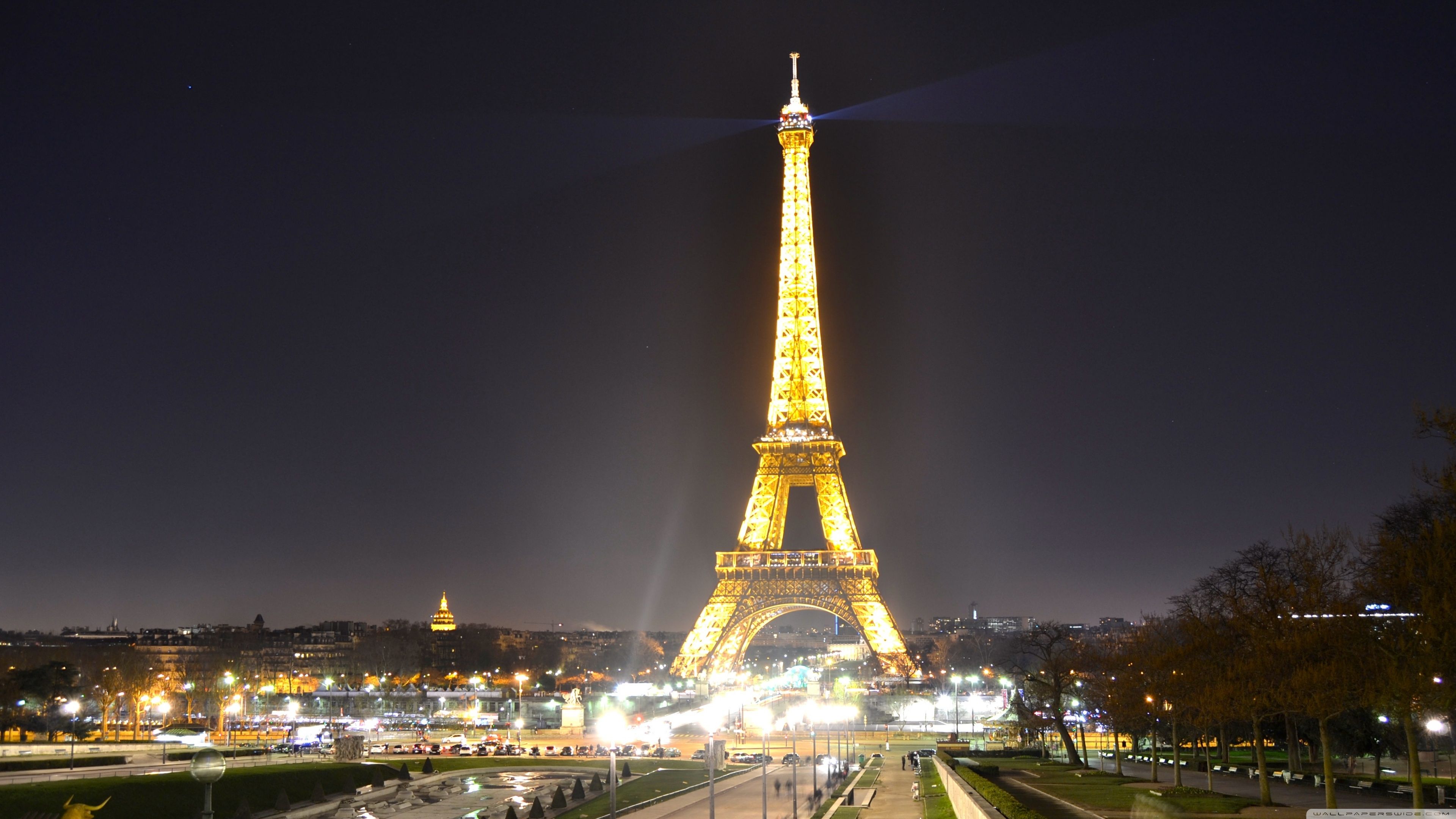 3840x2160 Paris Eiffel Tower night Ultra HD Desktop Background Wallpaper for 4K UHD TV : Widescreen & UltraWide Desktop & Laptop